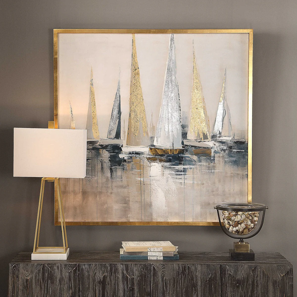 Uttermost Regatta Hand Painted Canvas