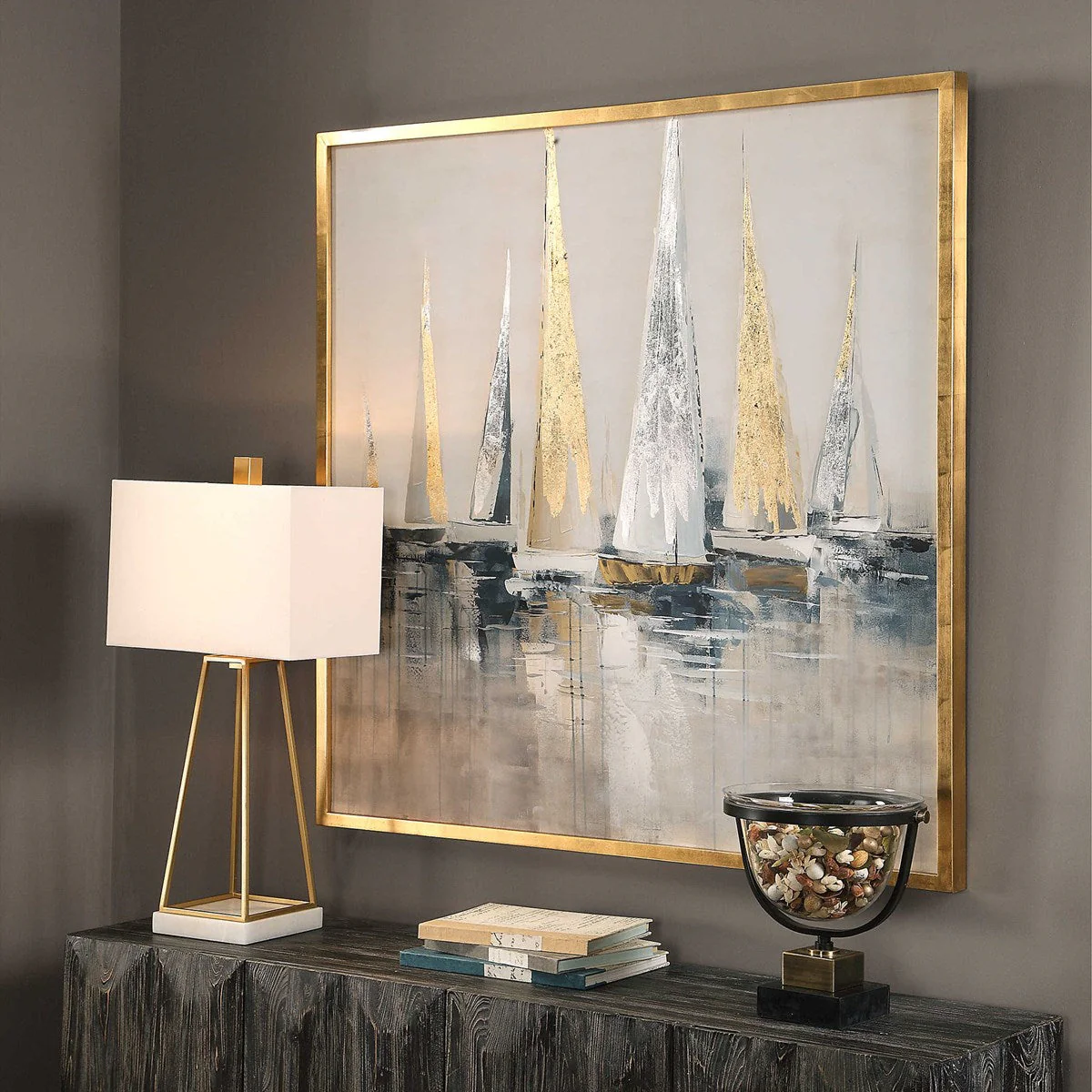 Uttermost Regatta Hand Painted Canvas - Image 3