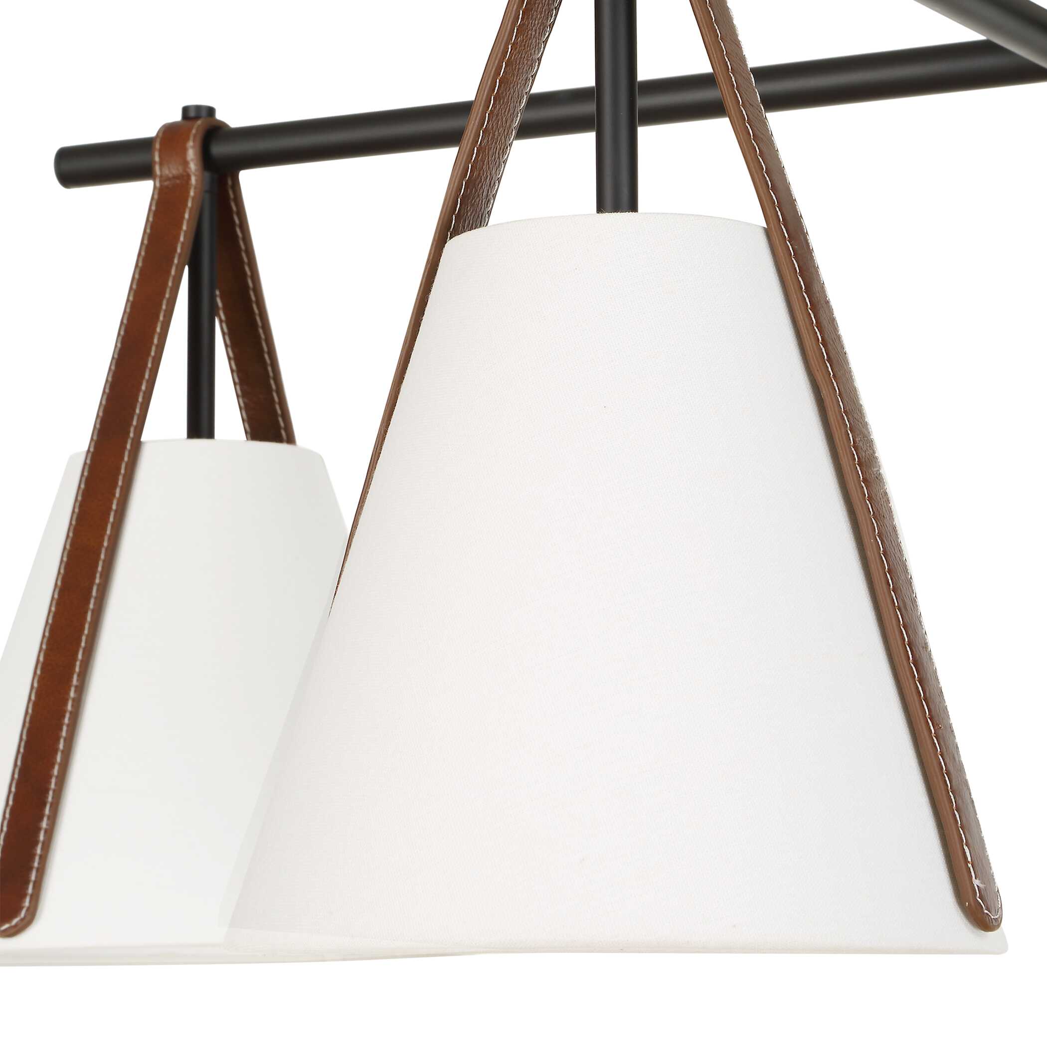 Uttermost Reins Accent Straps 4 Light Chandelier - Image 11