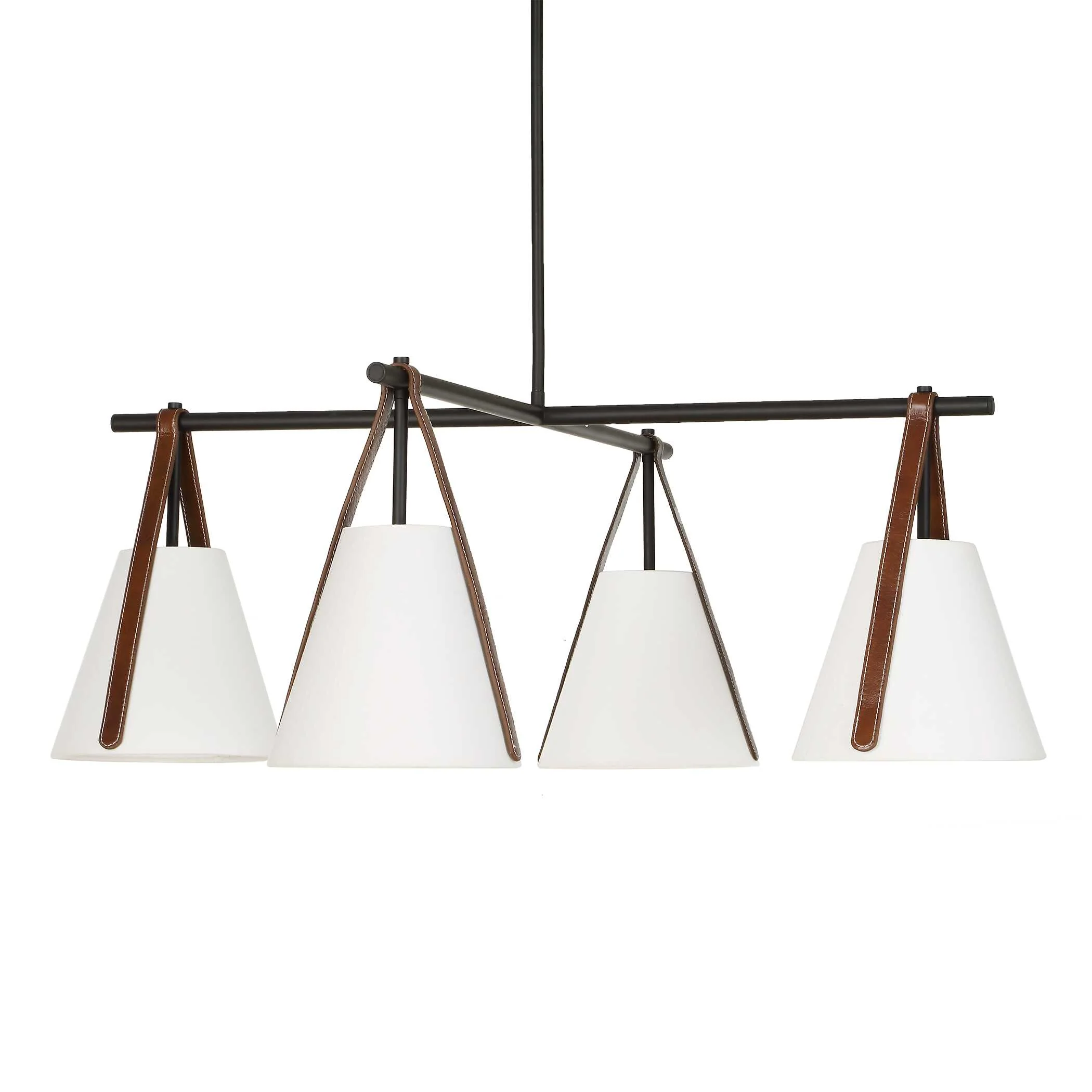 Uttermost Reins Accent Straps 4 Light Chandelier - Image 3