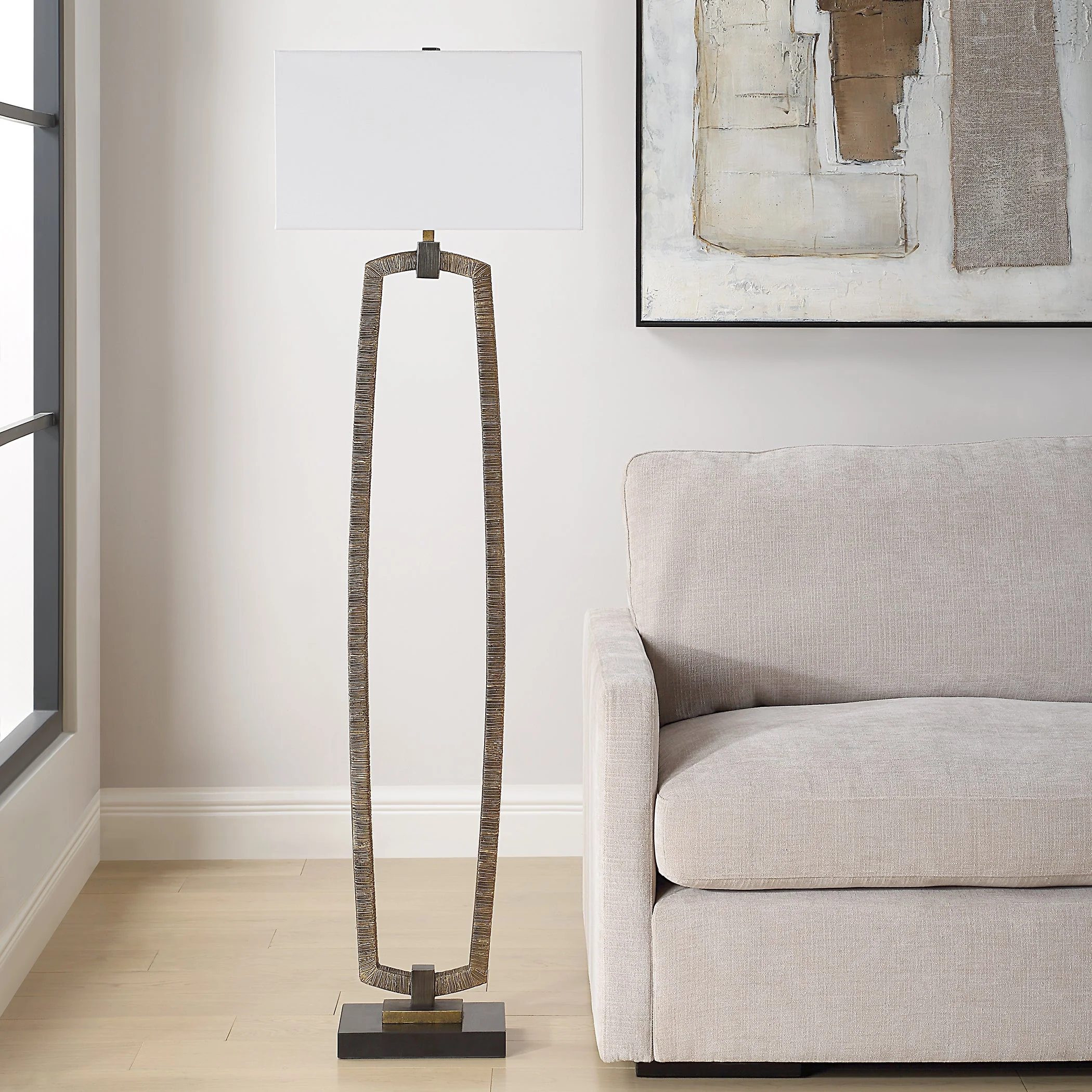 Uttermost Relic Gold Floor Lamp - Image 3