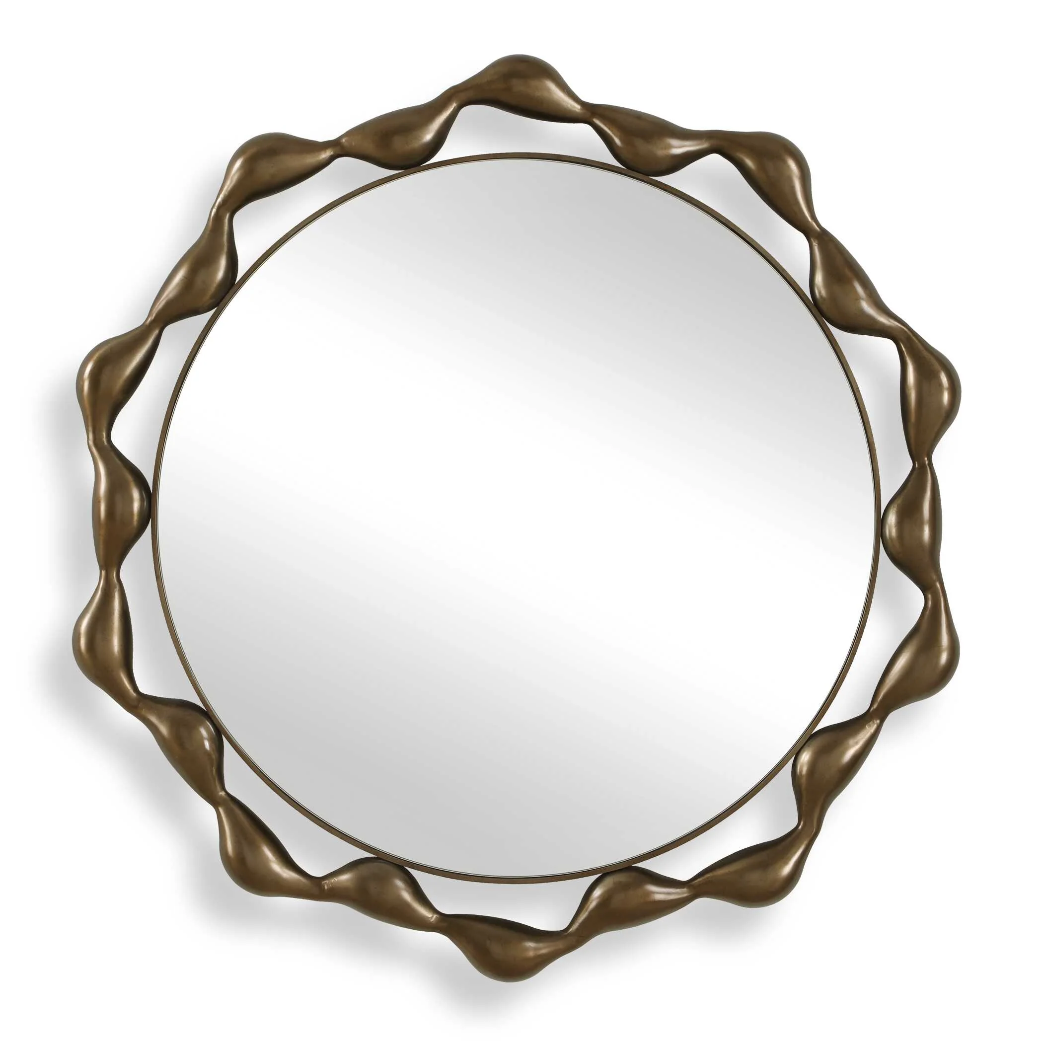 Uttermost Remolino Round Bronze Mirror