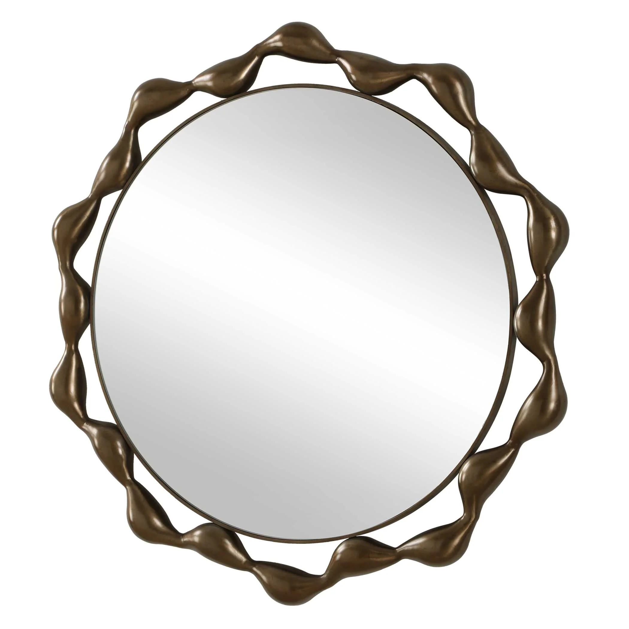 Uttermost Remolino Round Bronze Mirror - Image 4