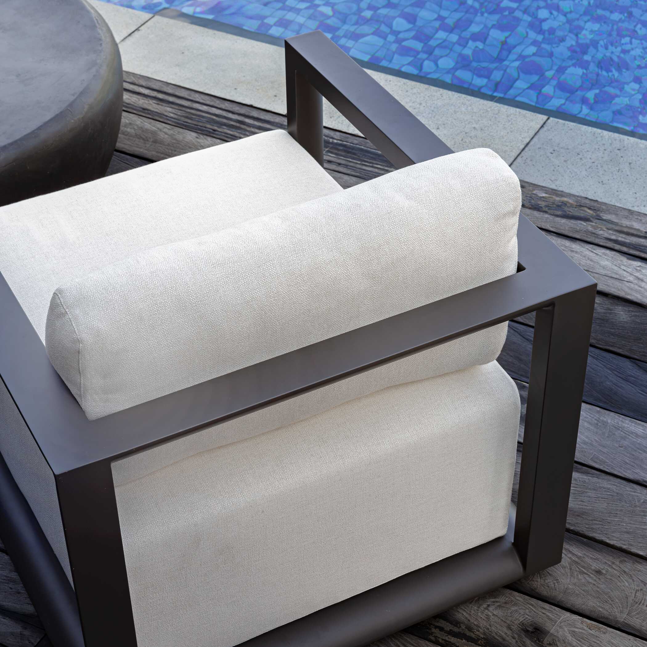 Uttermost Remsen Black/Oyster Outdoor Lounge Chair - Image 5