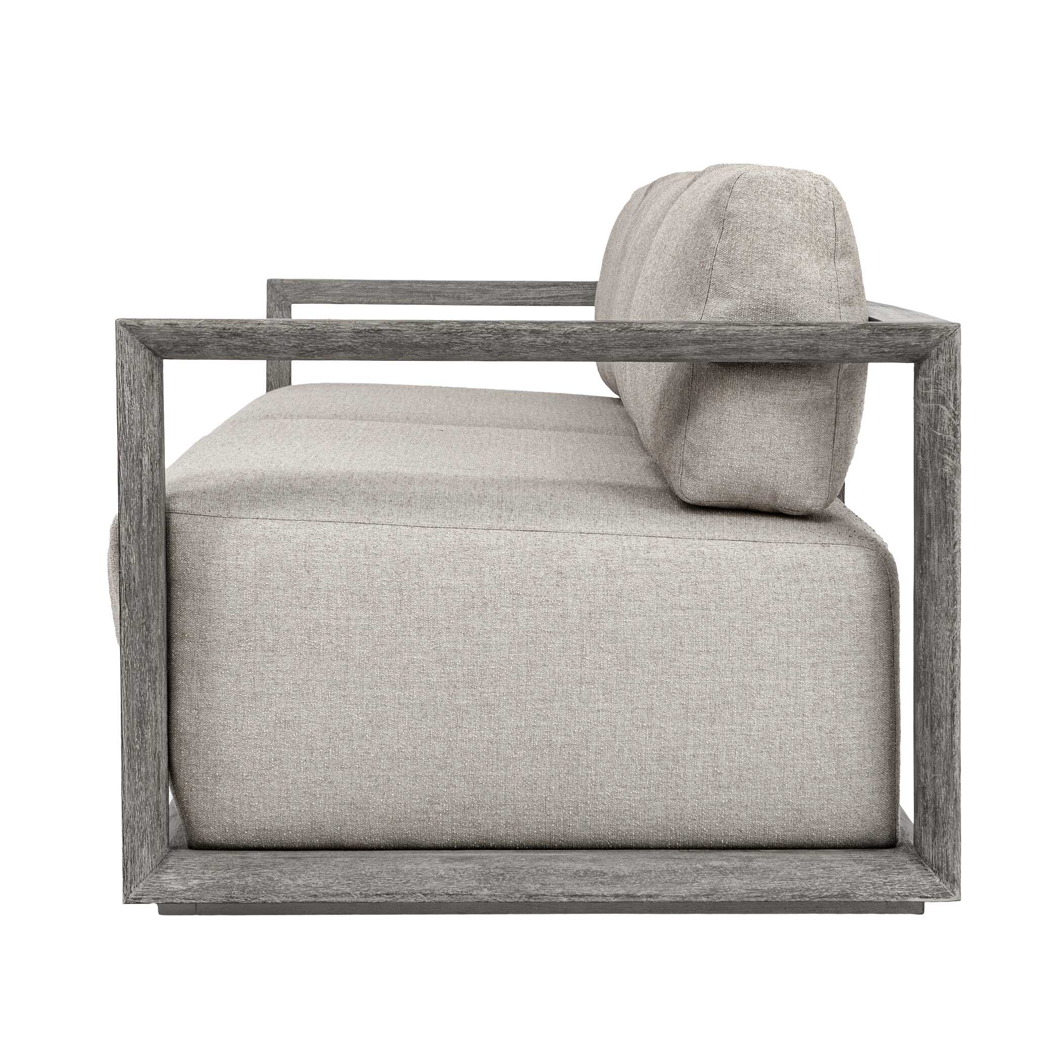 Uttermost Remsen Outdoor Weathered Gray/Dove Large Sofa - Image 4