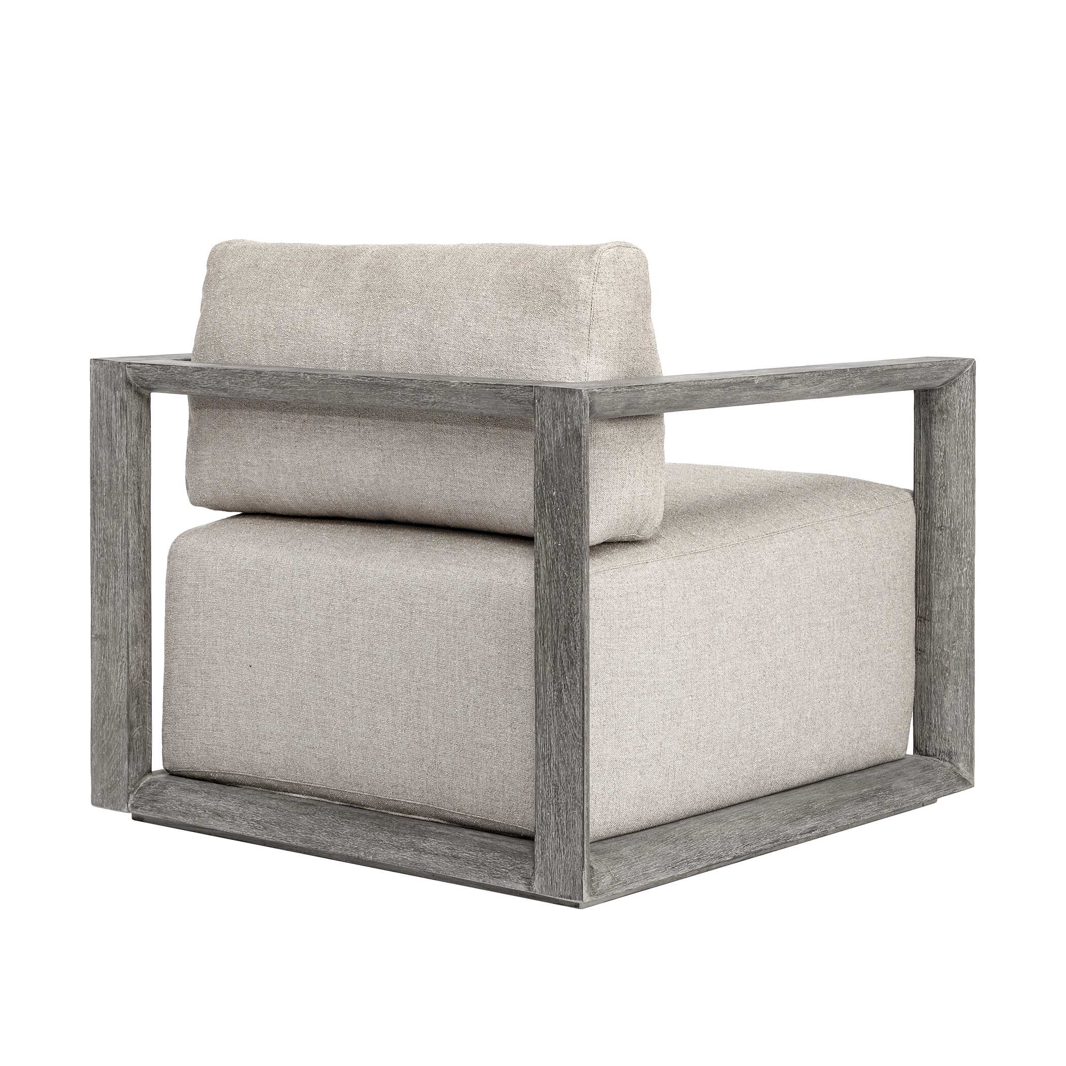 Uttermost Remsen Outdoor Weathered Gray/Dove Lounge Chair - Image 7