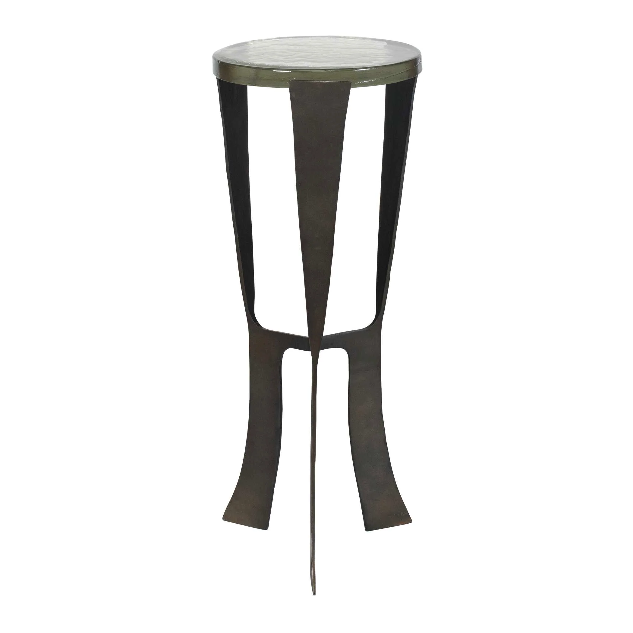 Uttermost Renaud Dark Bronze Drink Table - Image 2