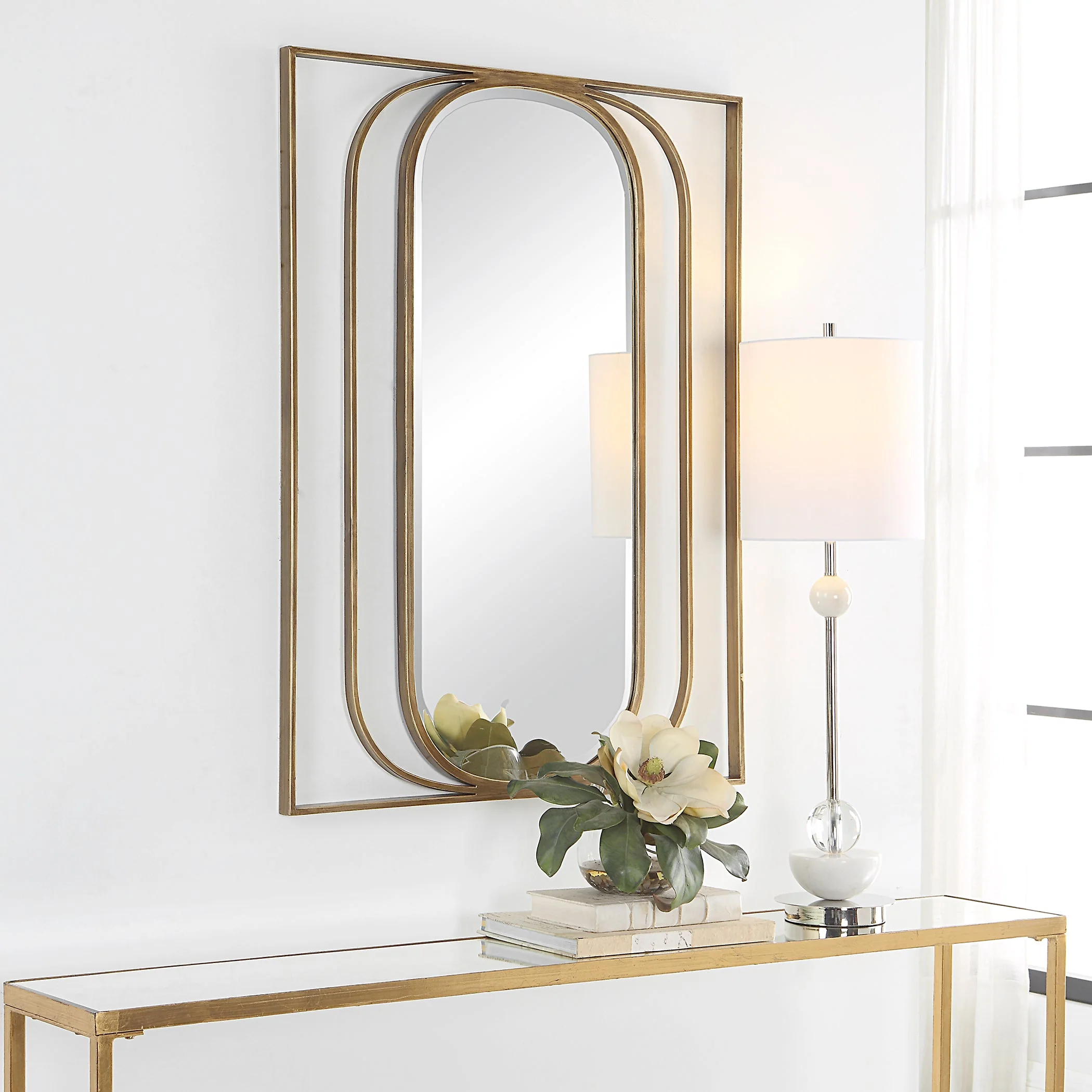 Uttermost Replicate Contemporary Oval Mirror - Image 4