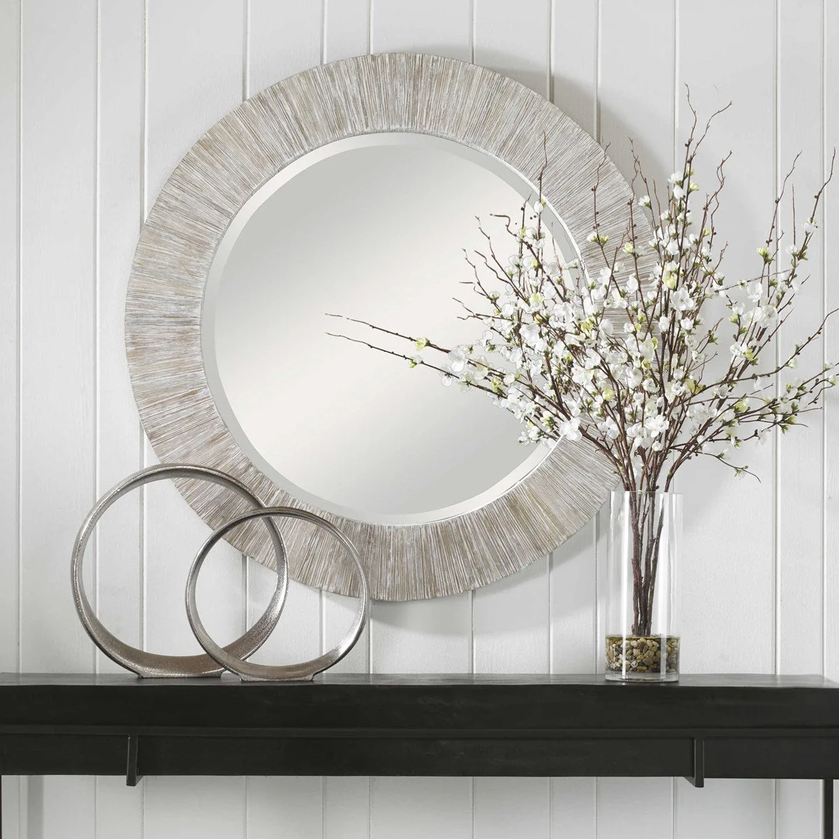 Uttermost Repose Round Mirror