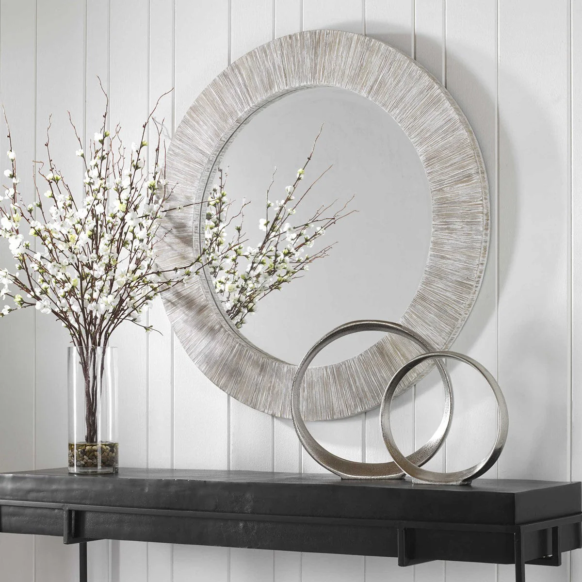 Uttermost Repose Round Mirror - Image 3