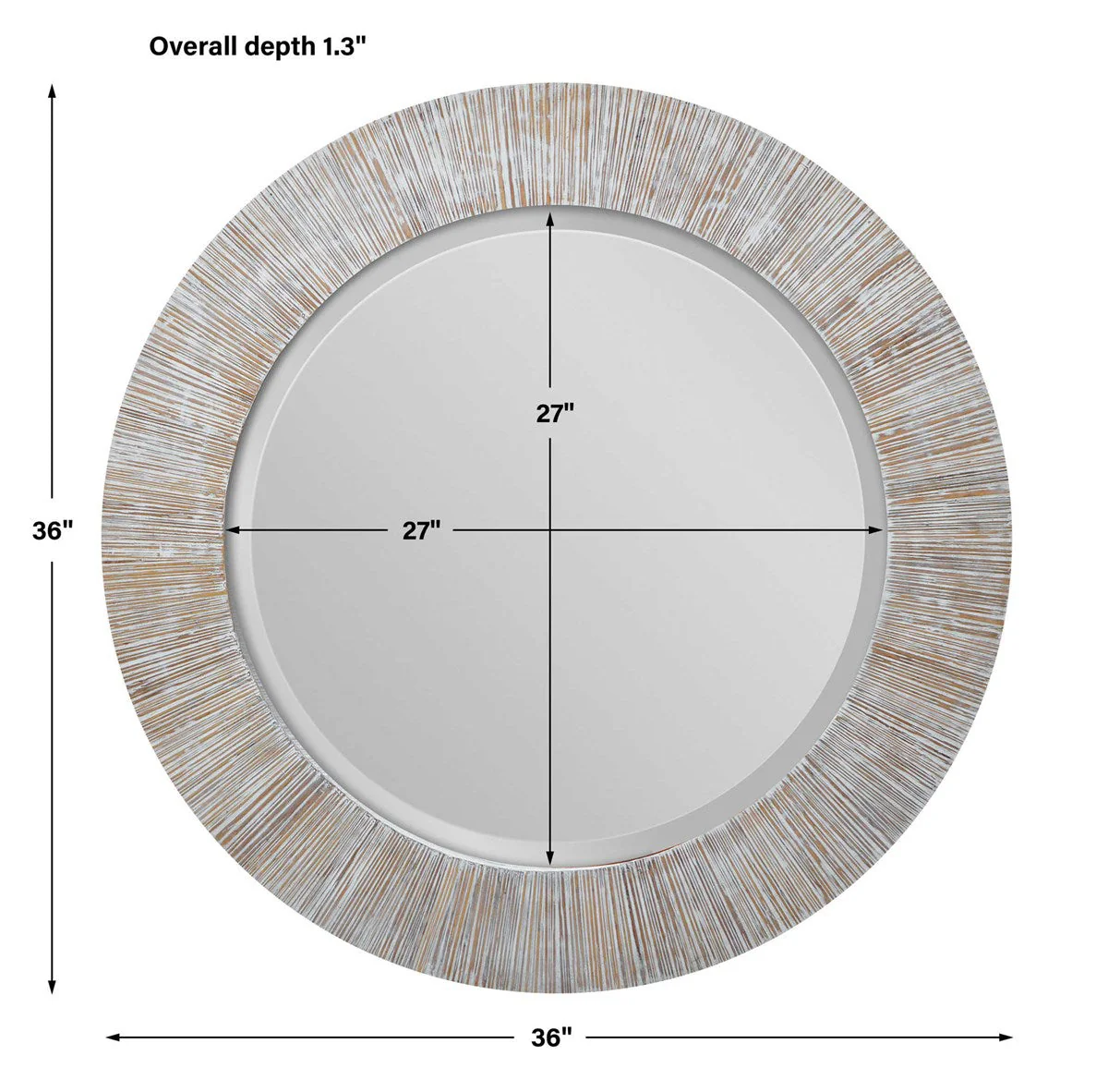 Uttermost Repose Round Mirror - Image 6
