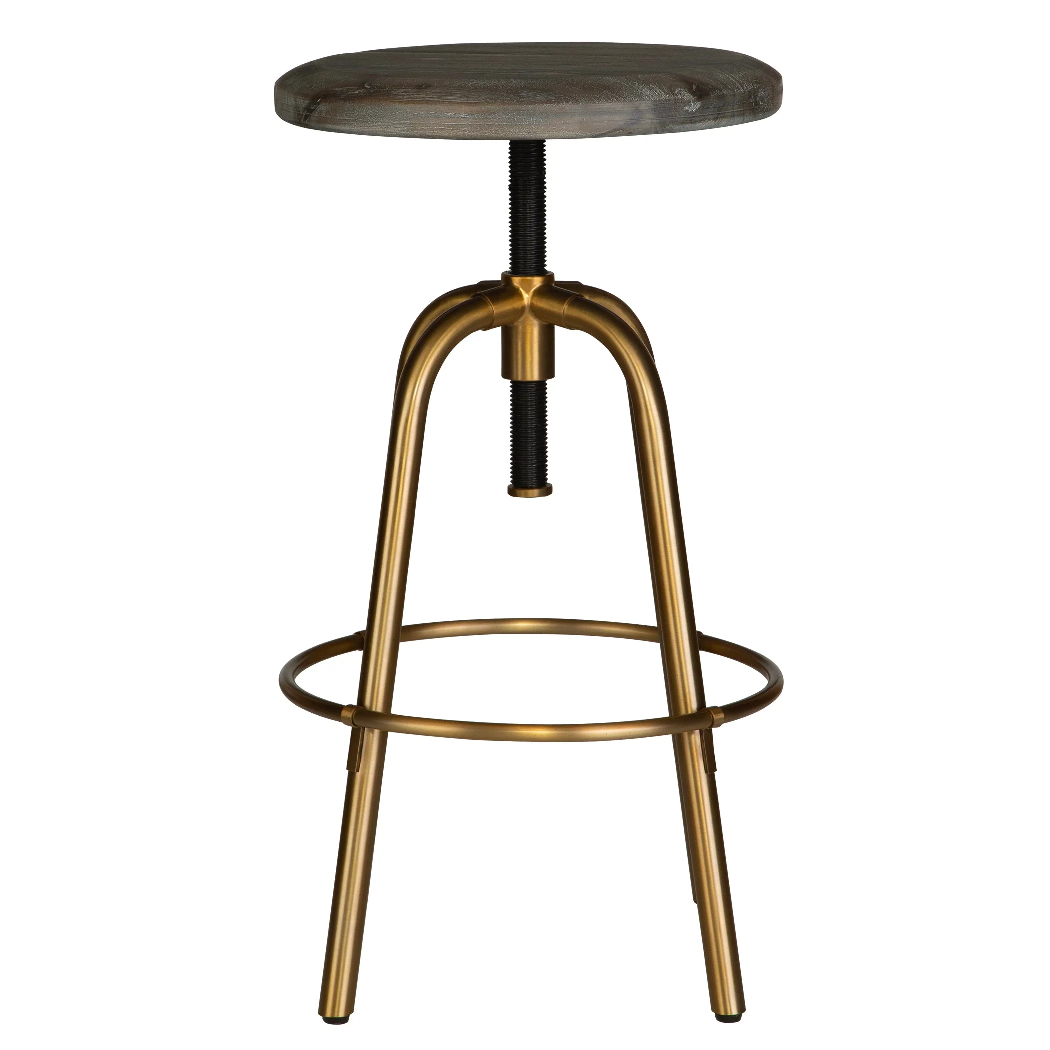 Uttermost Revolve Brass Counter Stool - Image 3