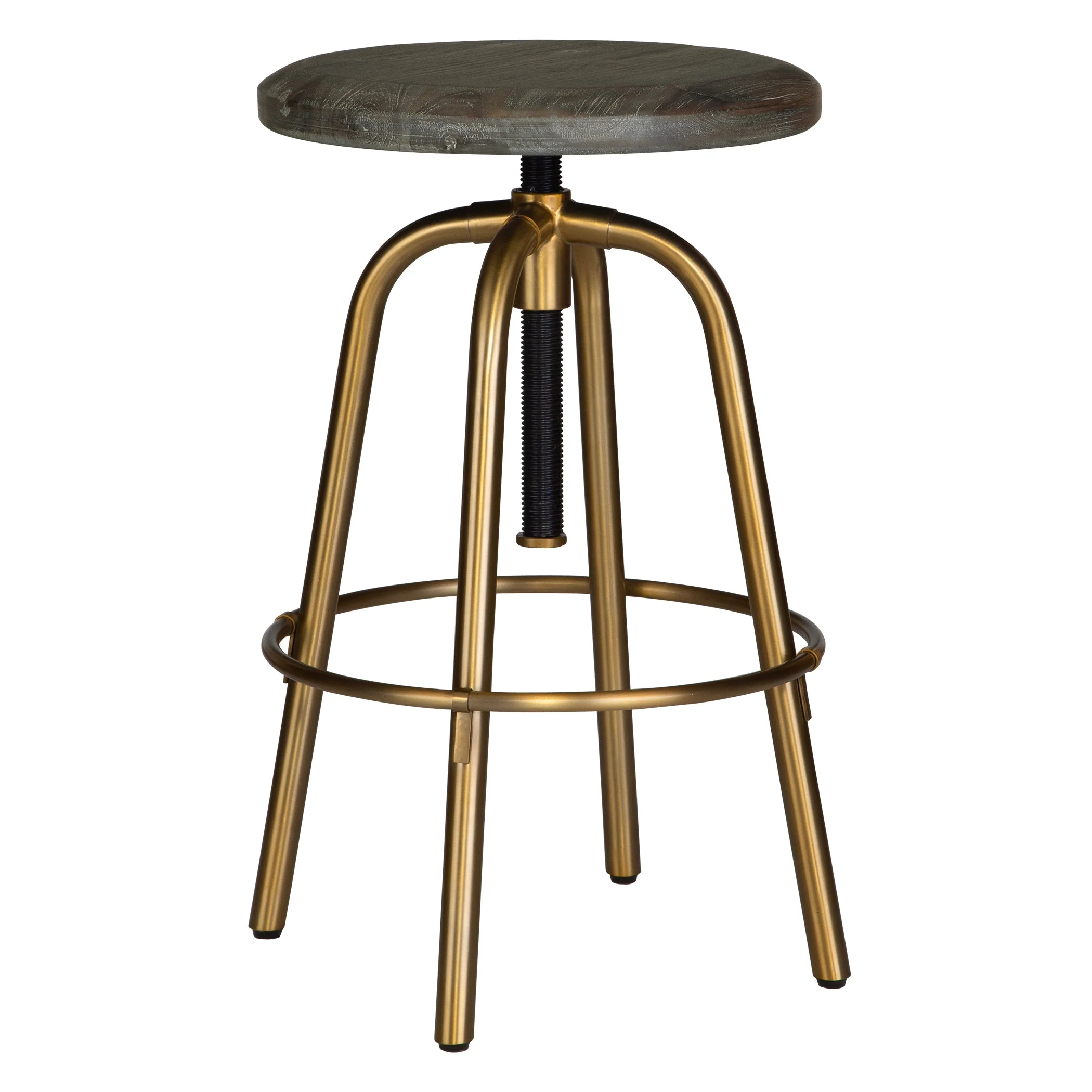 Uttermost Revolve Brass Counter Stool - Image 4