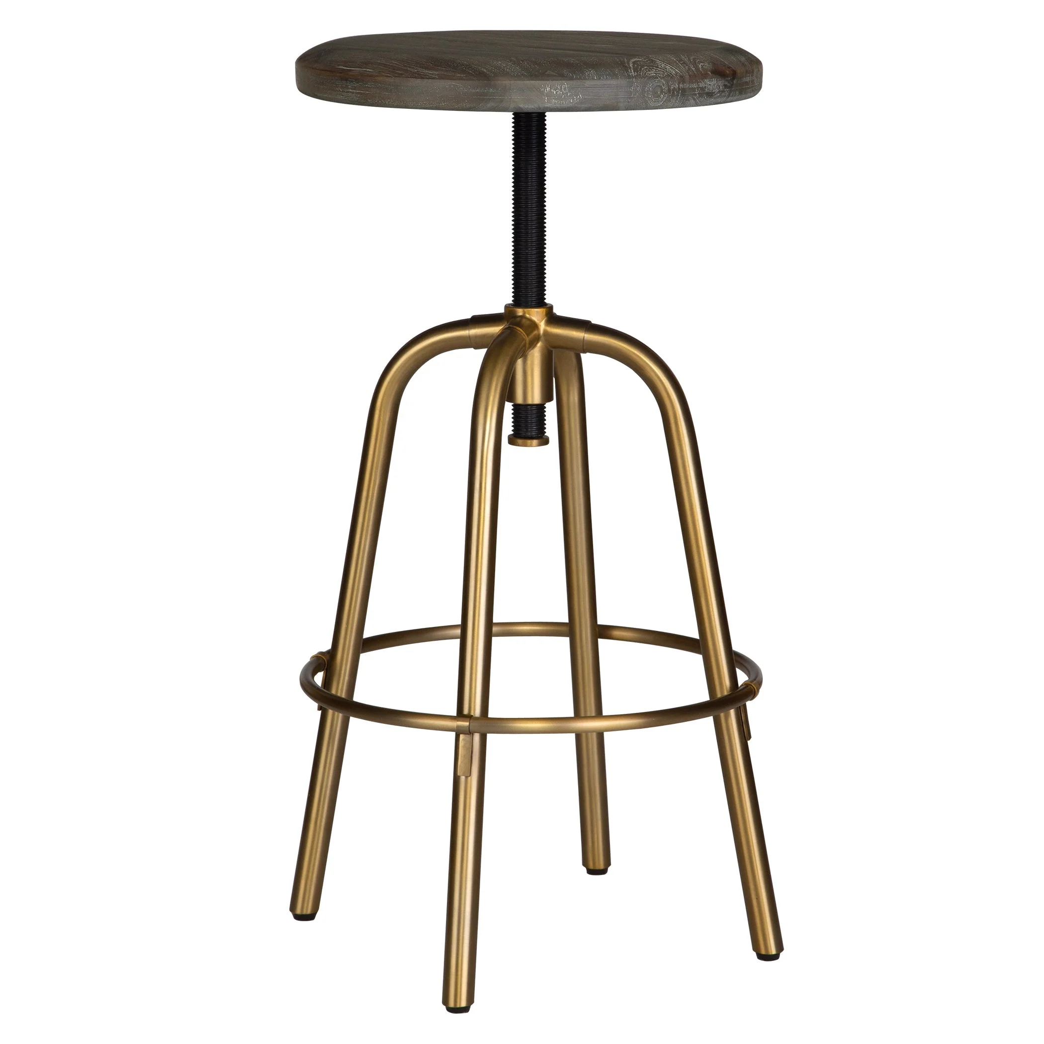 Uttermost Revolve Brass Counter Stool - Image 5