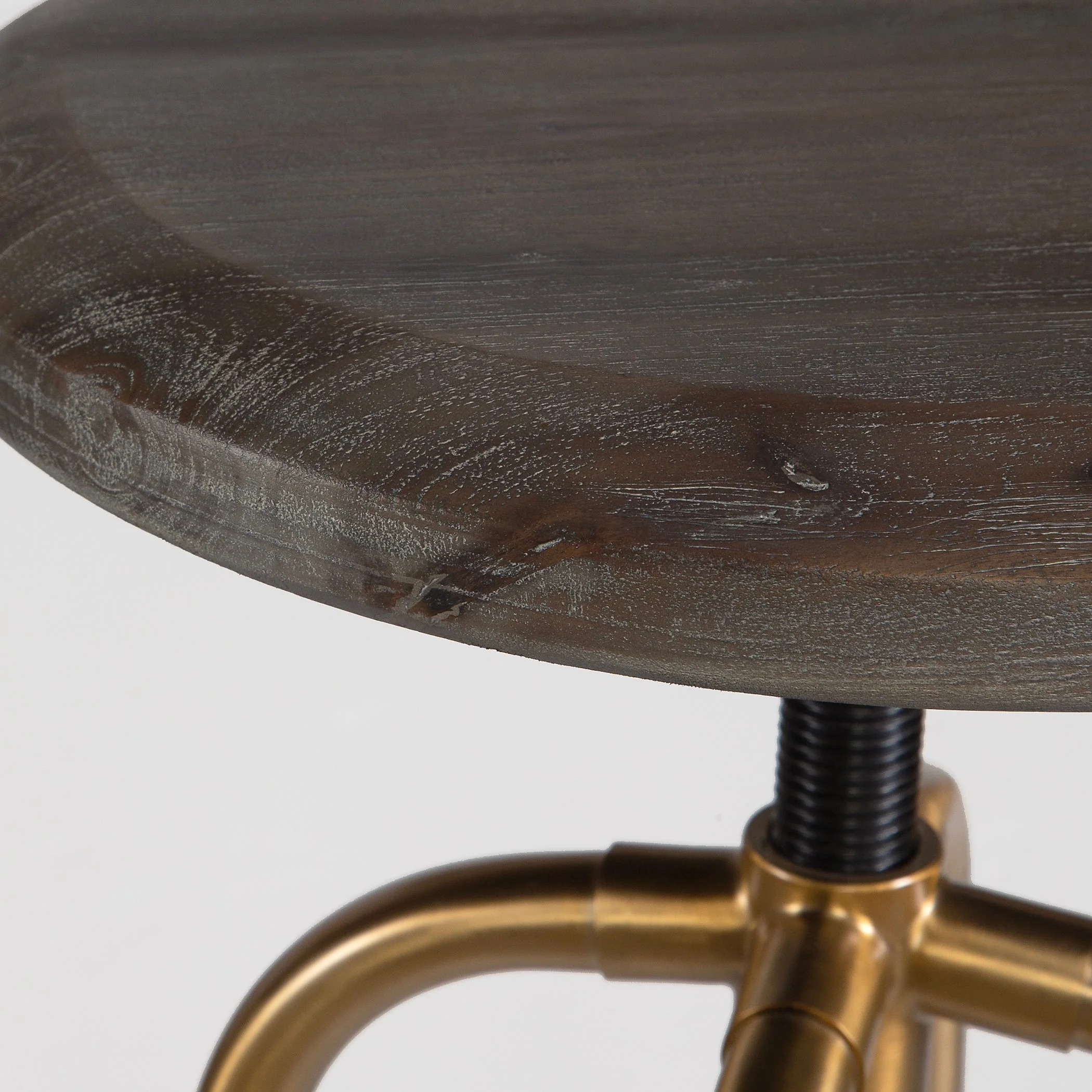 Uttermost Revolve Brass Counter Stool - Image 6