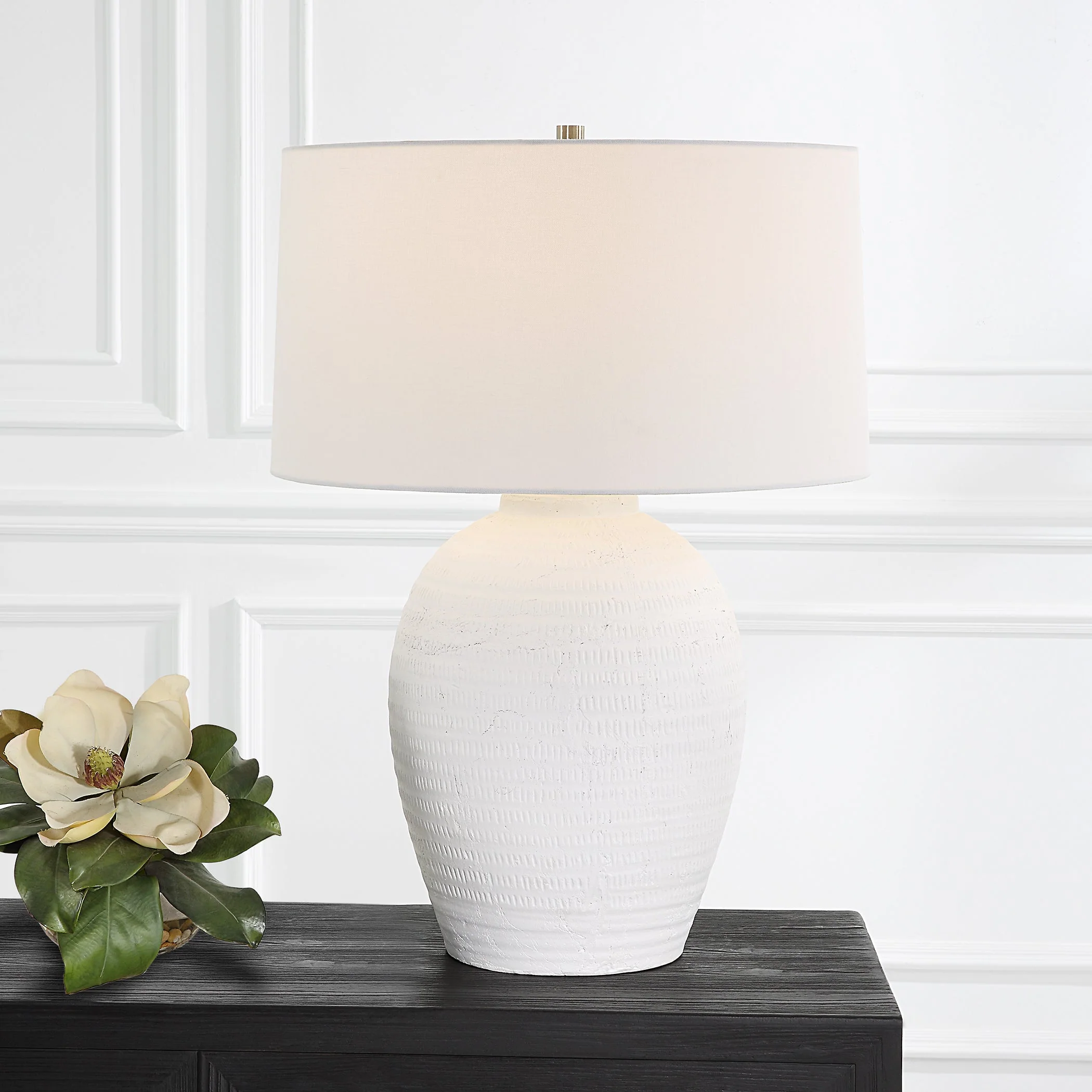 Uttermost Reyna Chalk White Table Lamp - Image 2