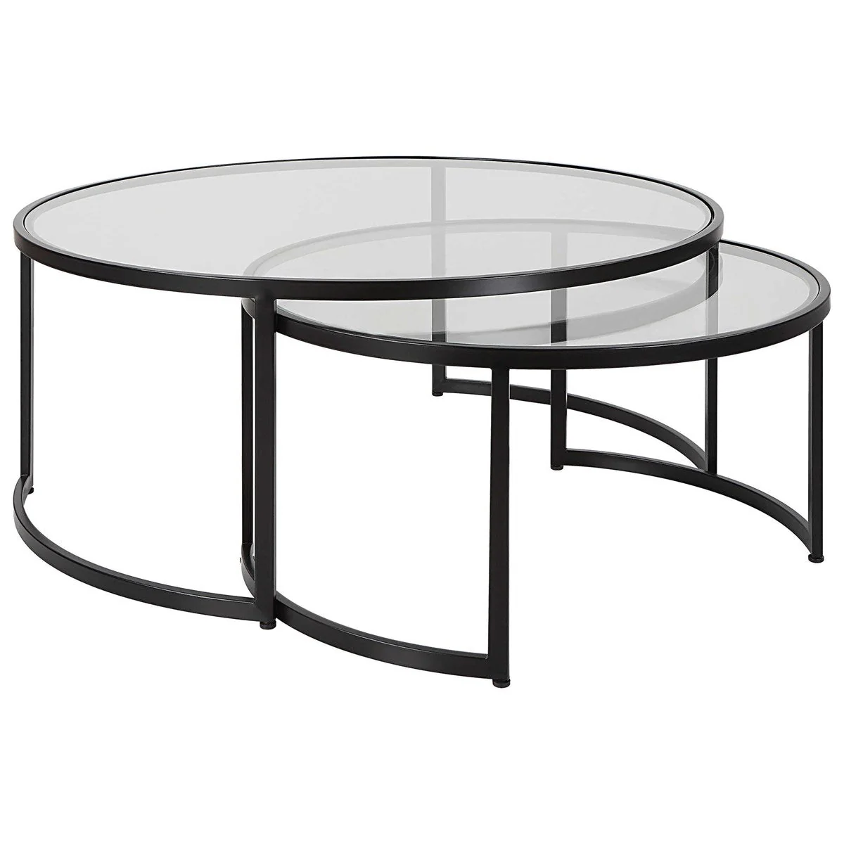 Uttermost Rhea Nesting Coffee Tables, Black, S/2 - Image 2
