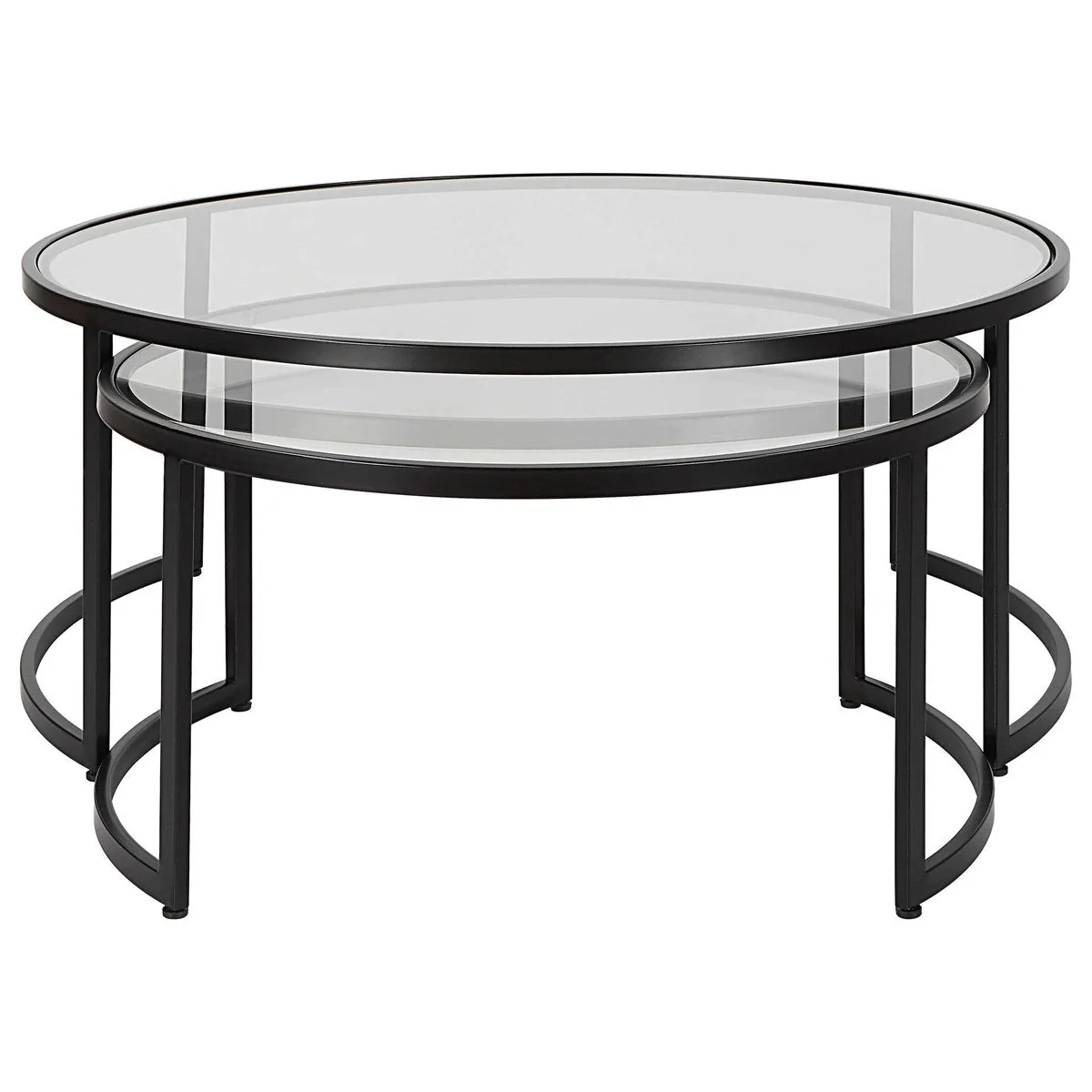 Uttermost Rhea Nesting Coffee Tables, Black, S/2 - Image 3