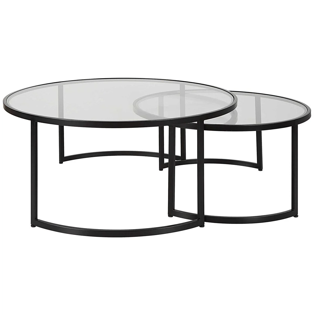 Uttermost Rhea Nesting Coffee Tables, Black, S/2 - Image 4
