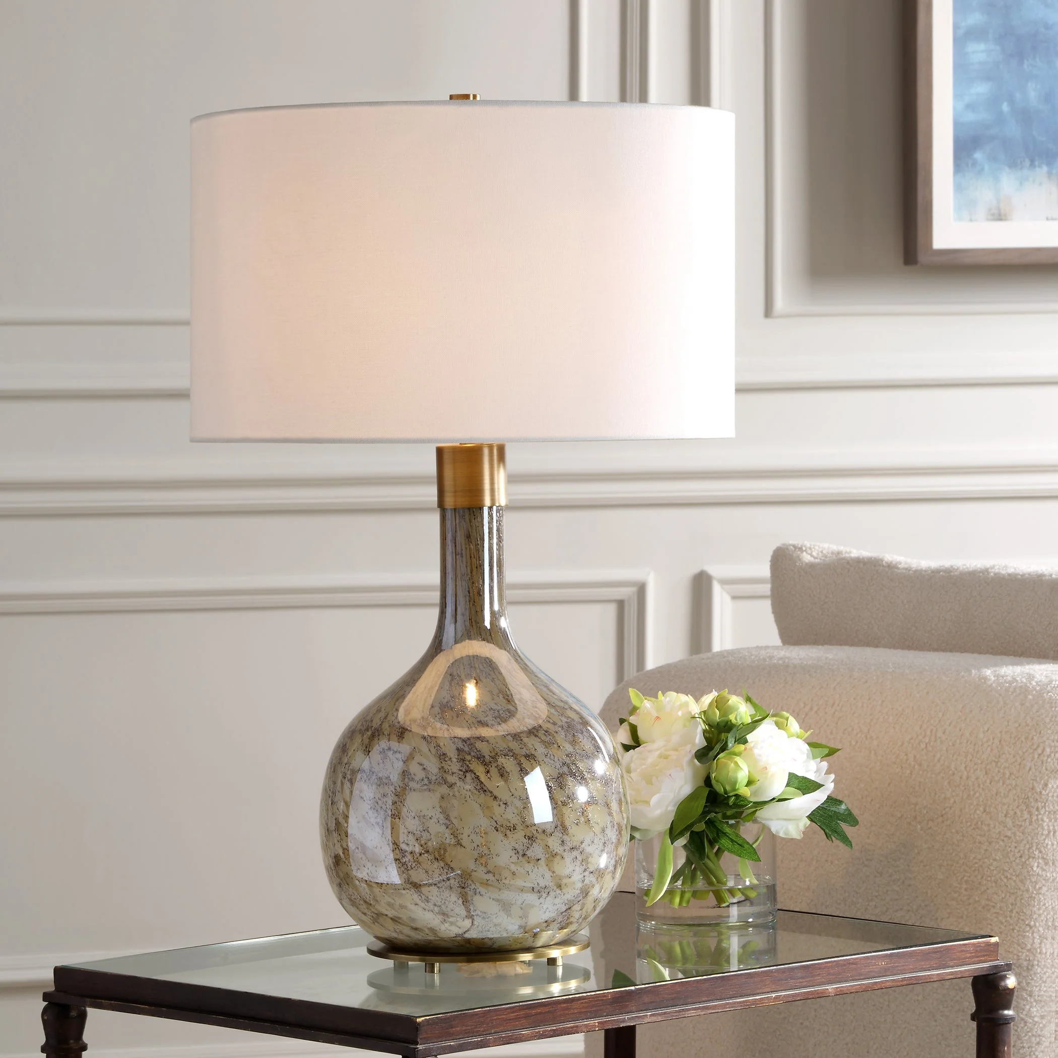 Uttermost Rhine Brown Glass Table Lamp - Image 2