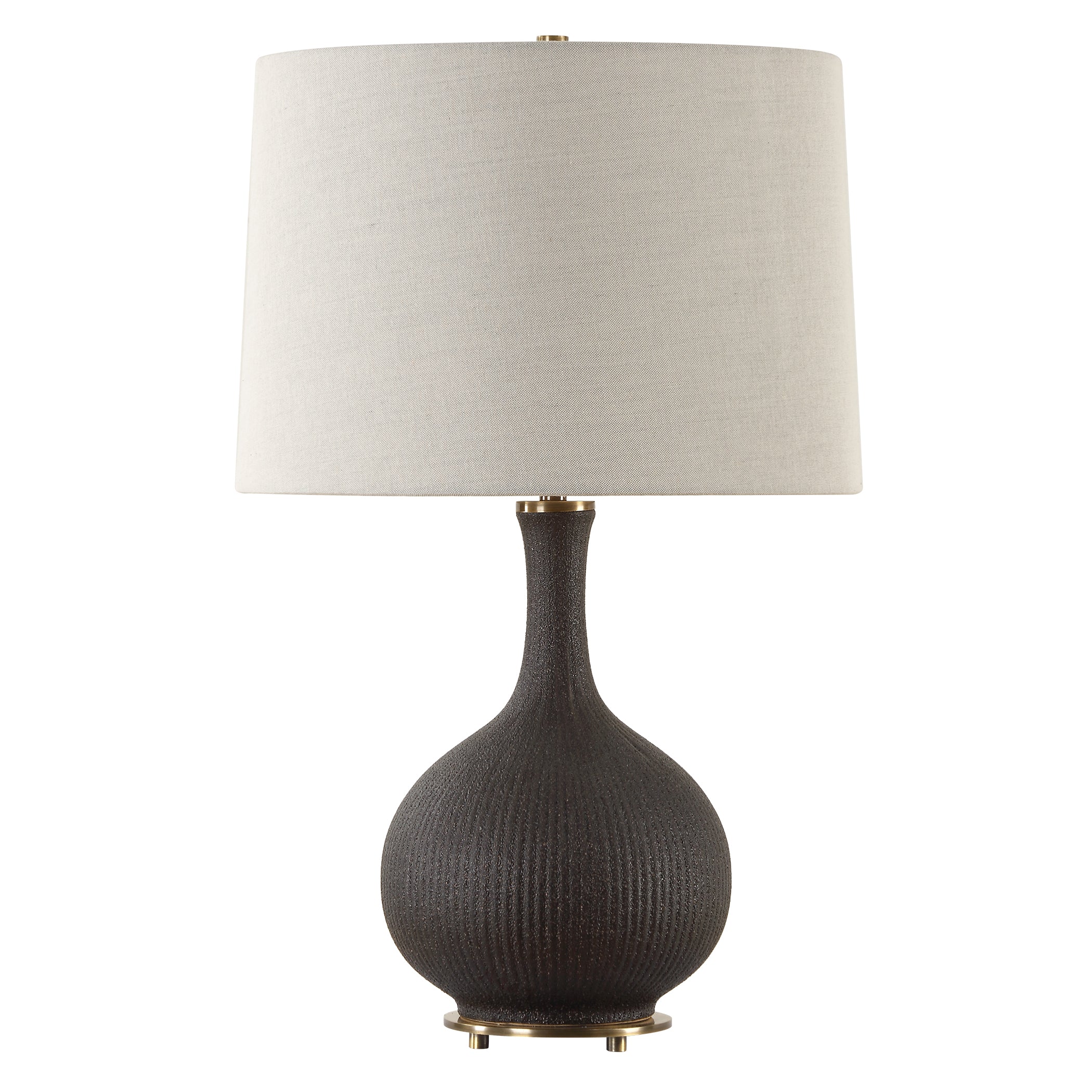 Uttermost Rimini Black Glaze Table Lamp - Image 5