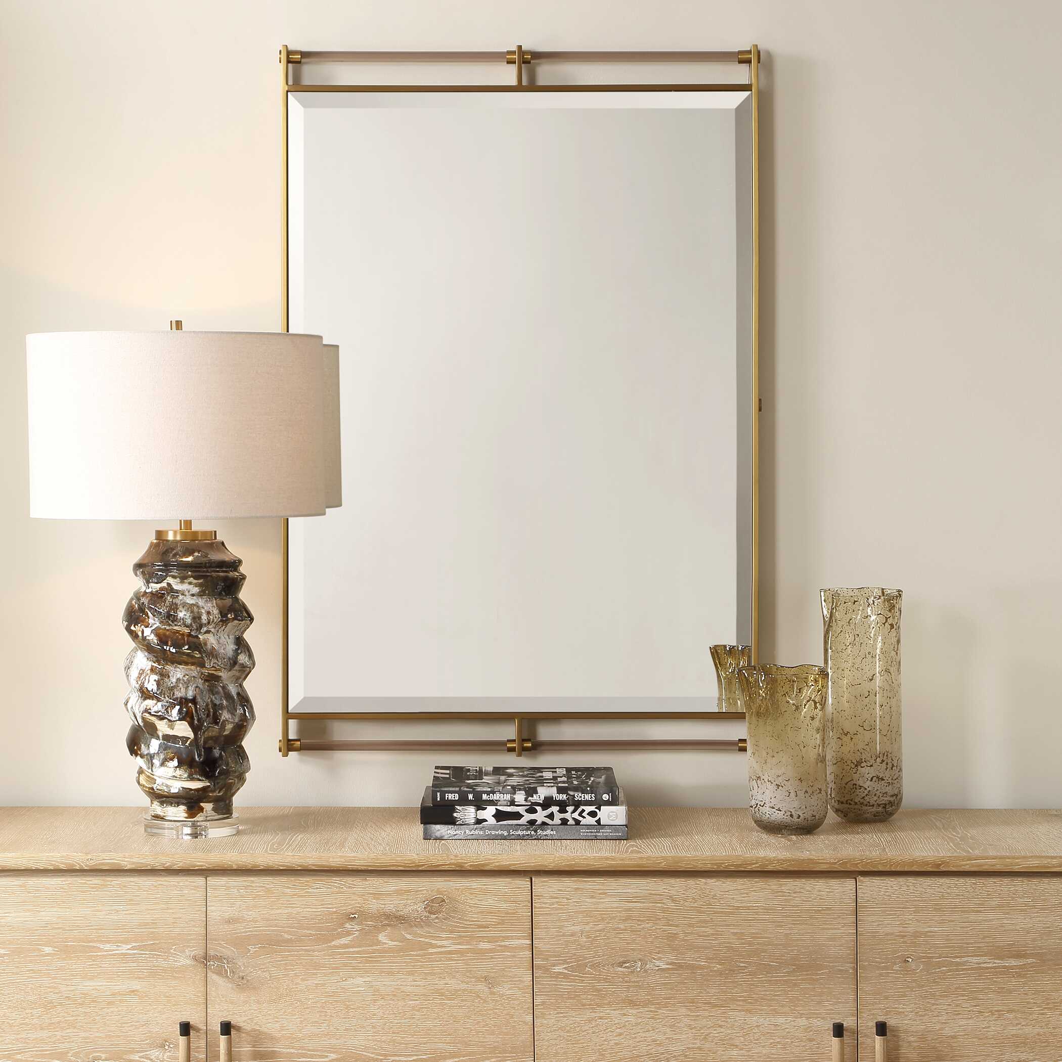 Uttermost Ripoll Antique Brass Mirror - Image 2