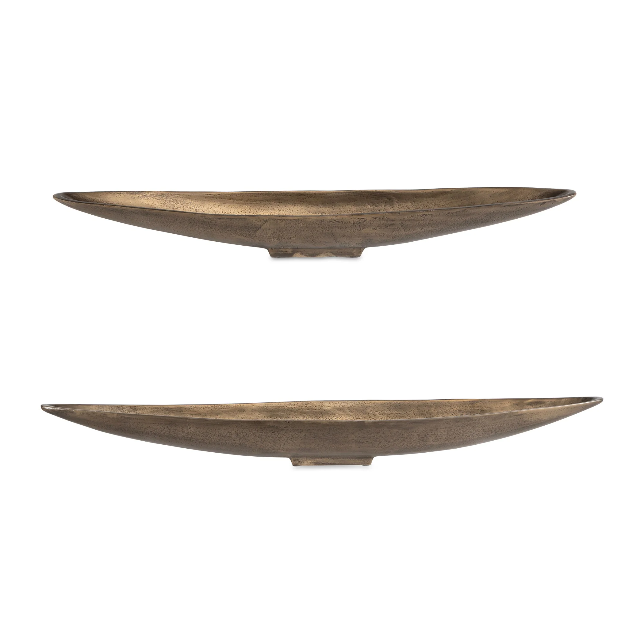Uttermost River Run Antique Brass Bowls, Set/2 - Image 2