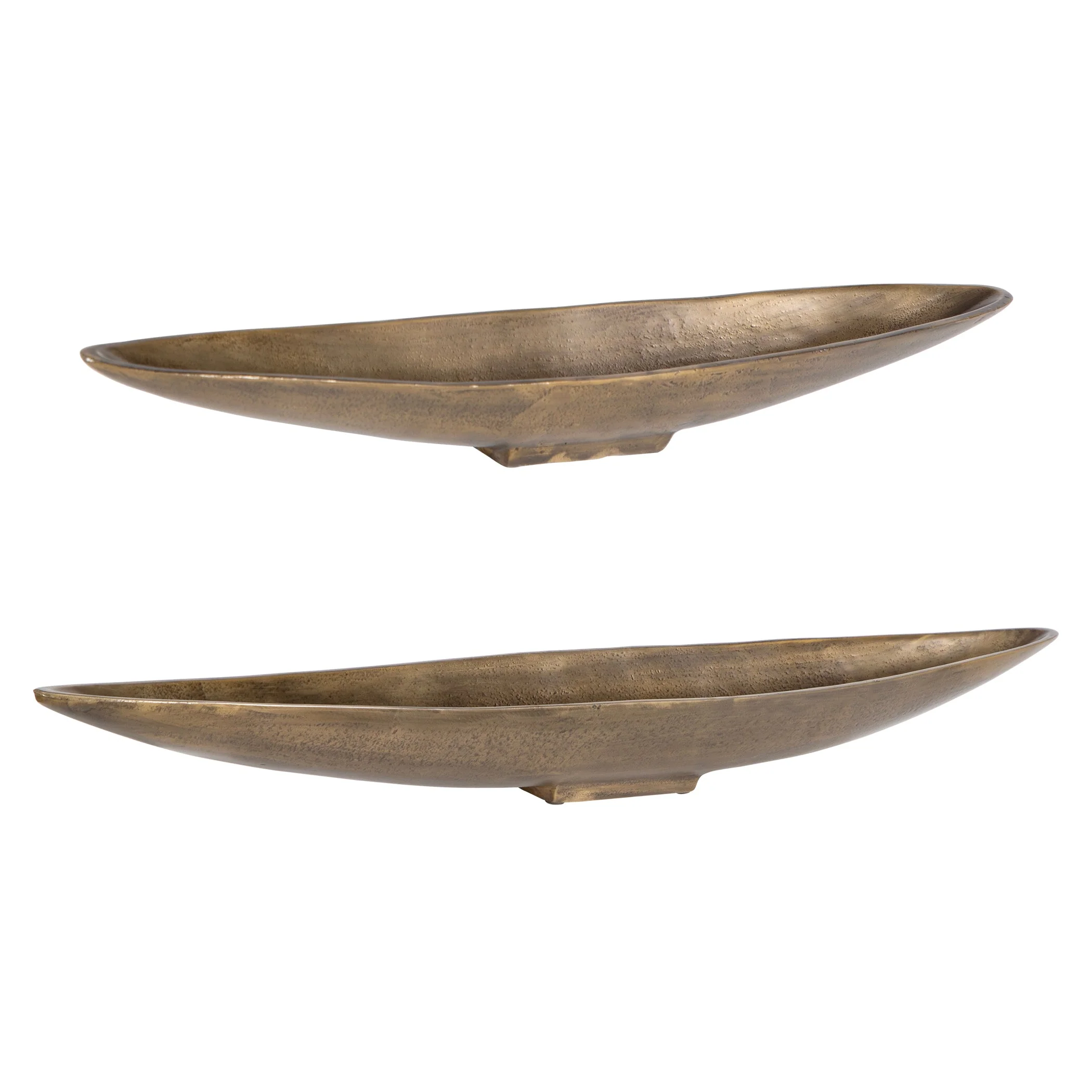 Uttermost River Run Antique Brass Bowls, Set/2 - Image 3