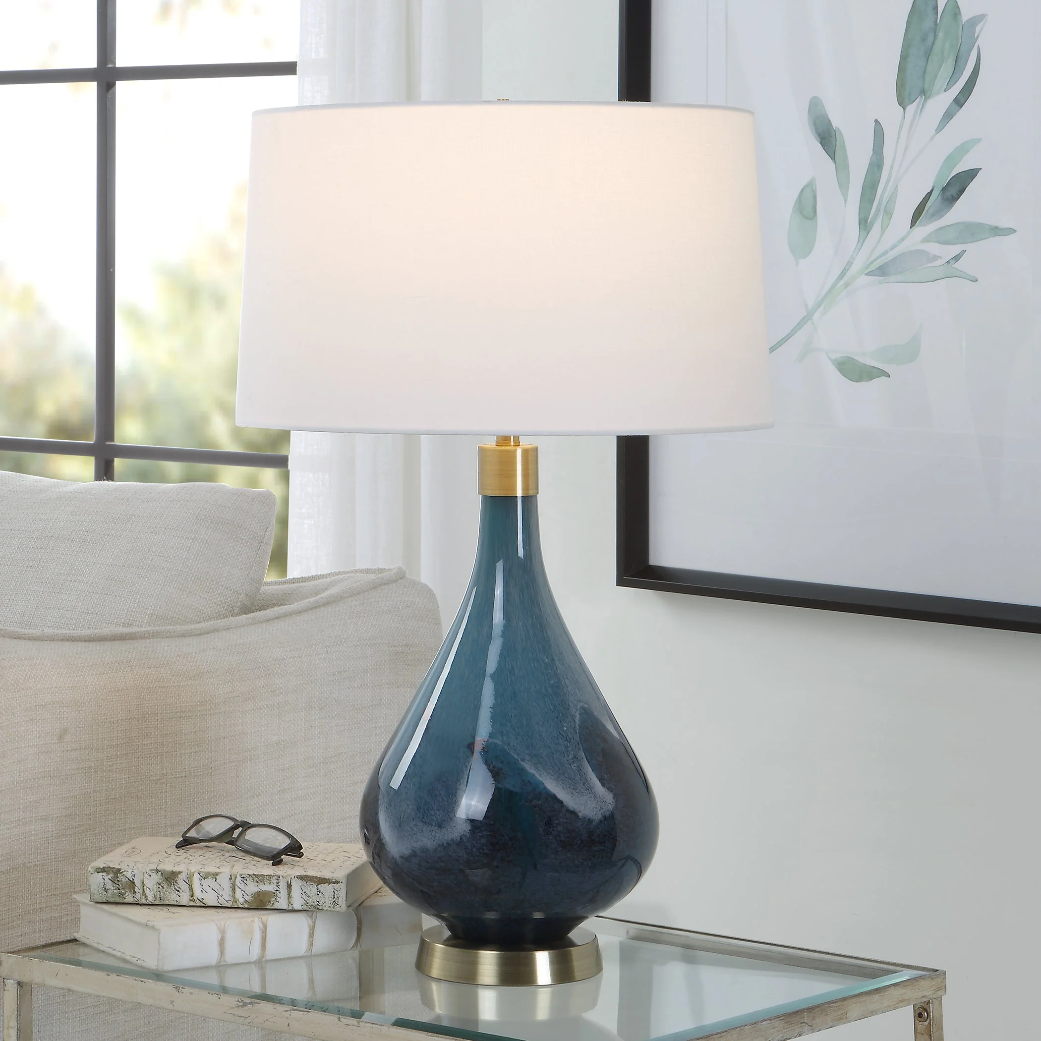 Uttermost Riviera Art Glass Table Lamp - Image 2