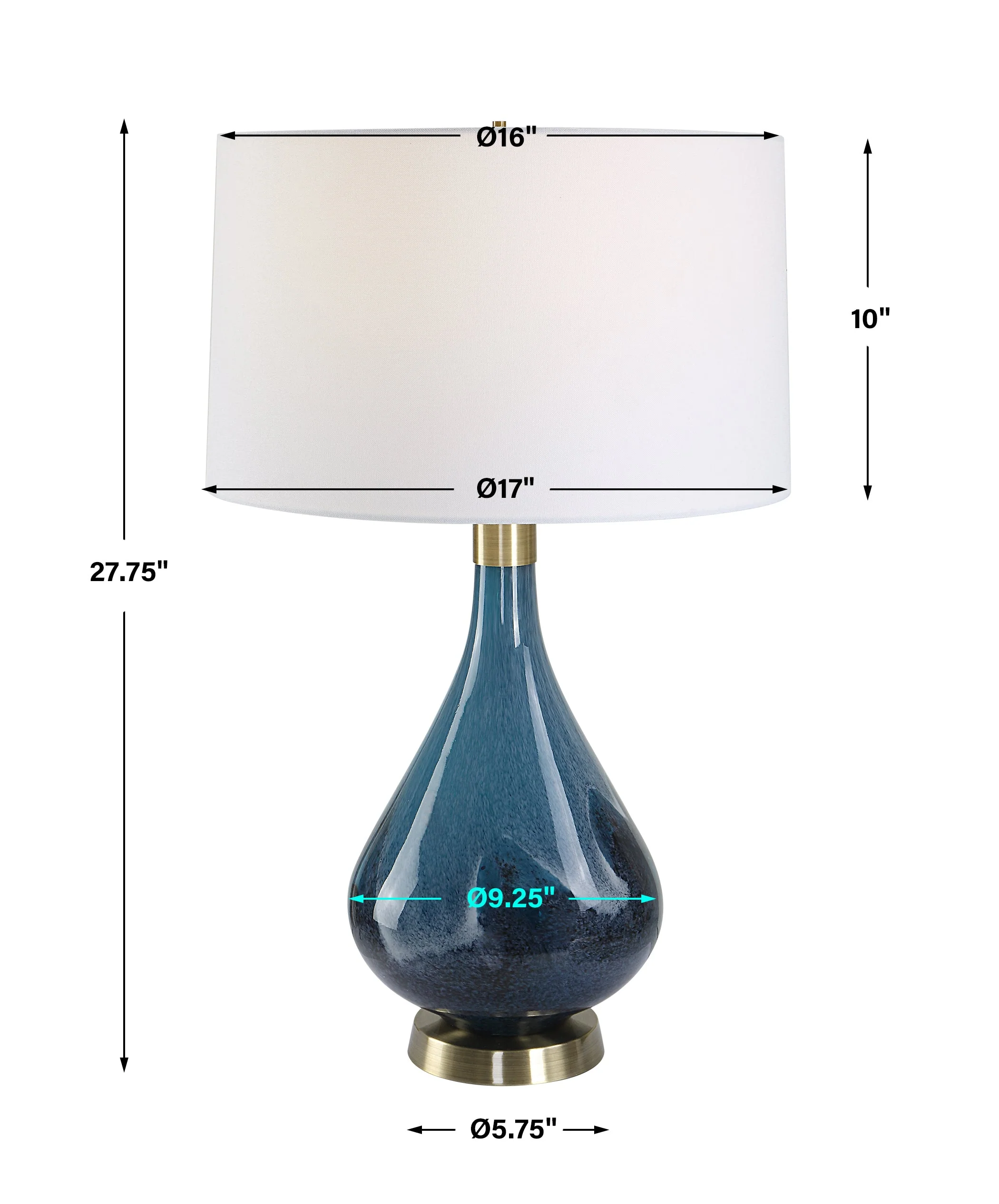 Uttermost Riviera Art Glass Table Lamp - Image 3