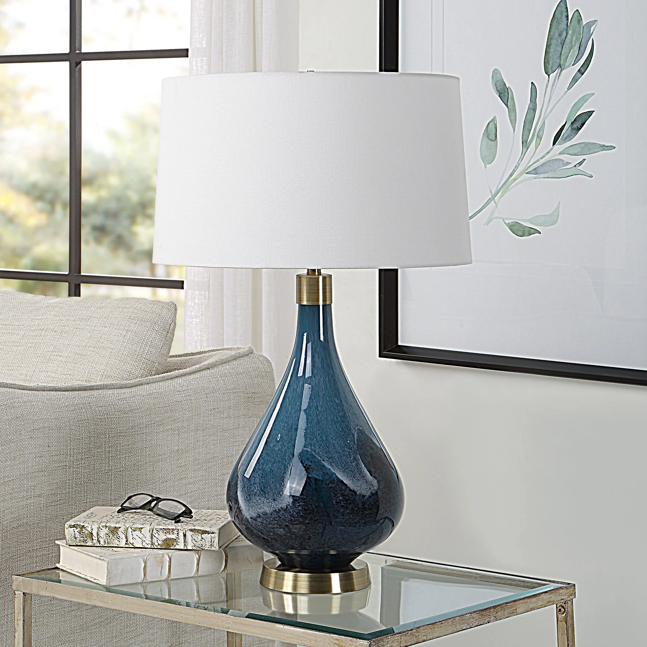Uttermost Riviera Art Glass Table Lamp - Image 4