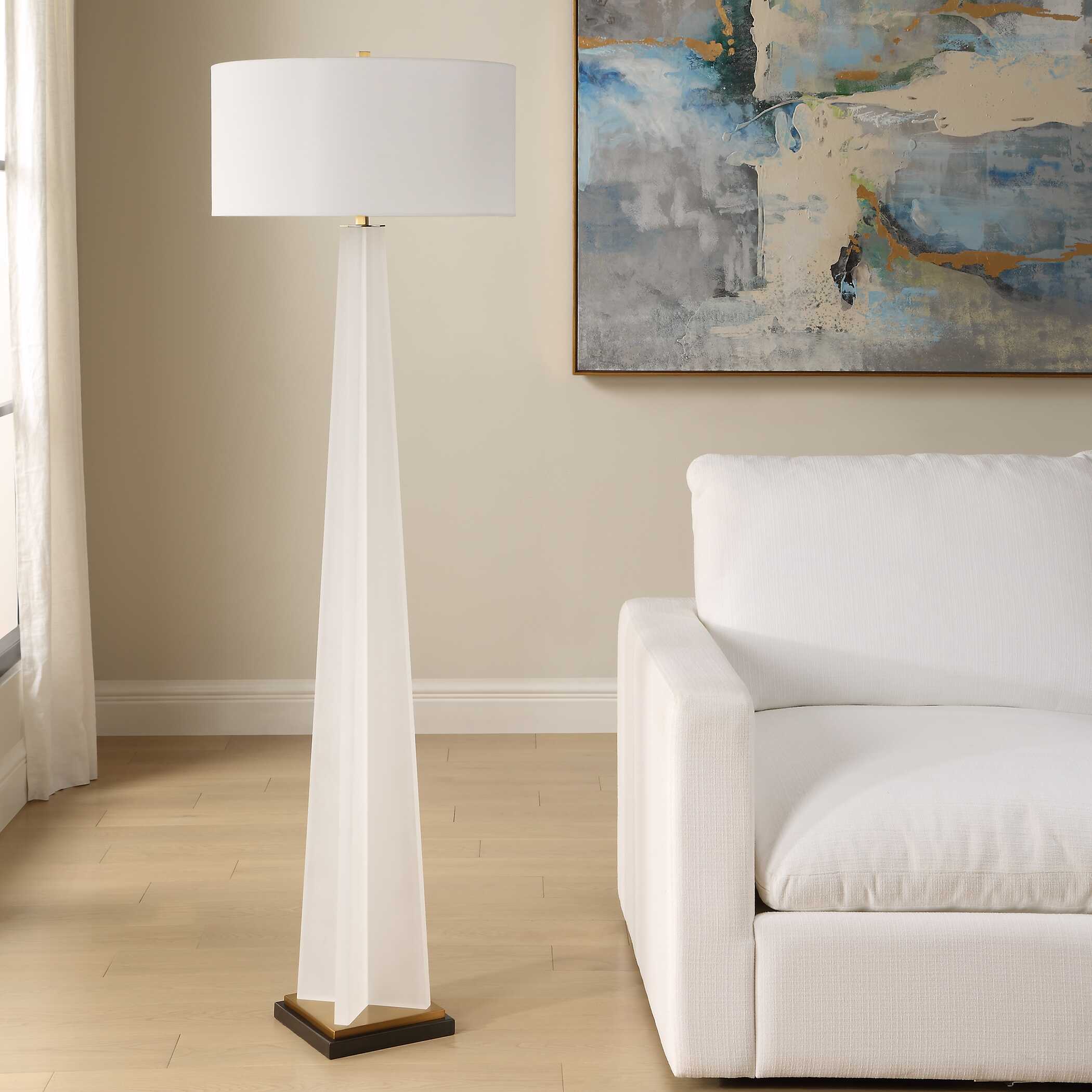 Uttermost Rosin White Floor Lamp - Image 3