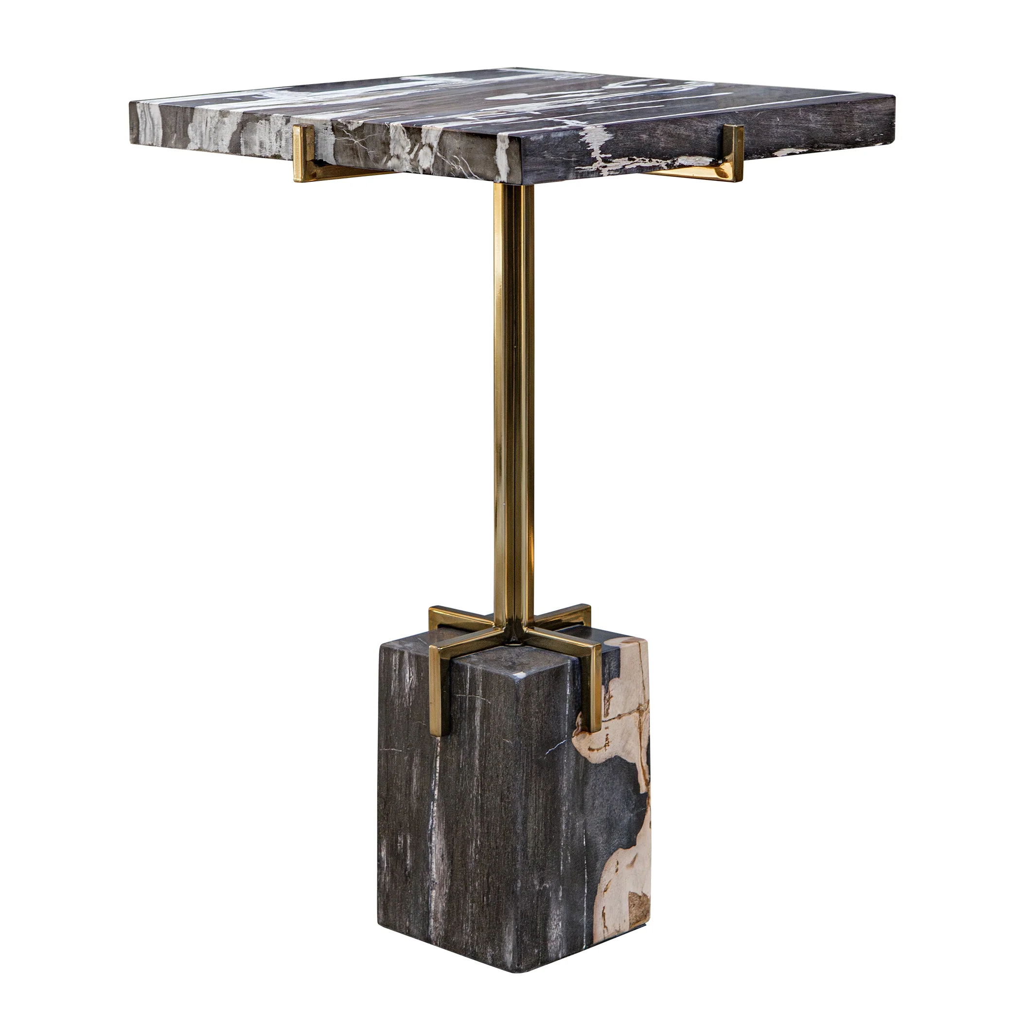 Uttermost Rowman Petrified Wood Accent Table - Image 4
