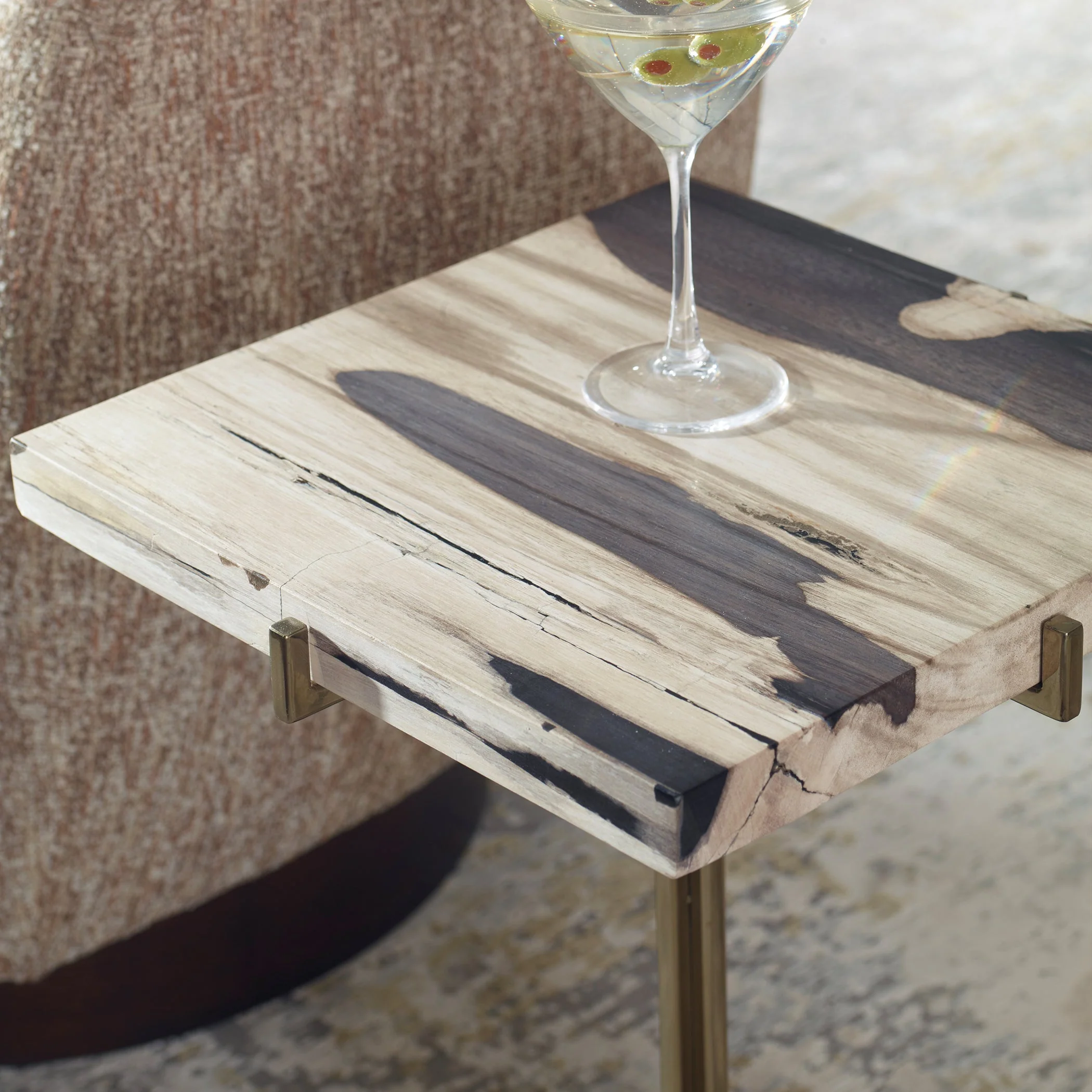 Uttermost Rowman Petrified Wood Accent Table - Image 9