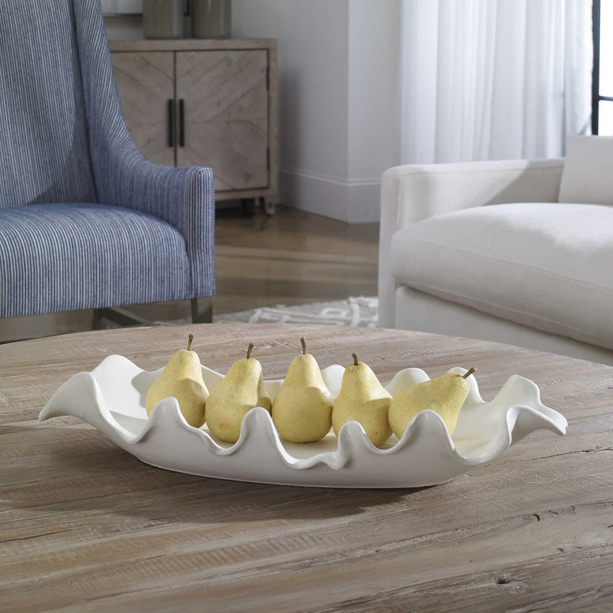 Uttermost Ruffled Feathers Bowl