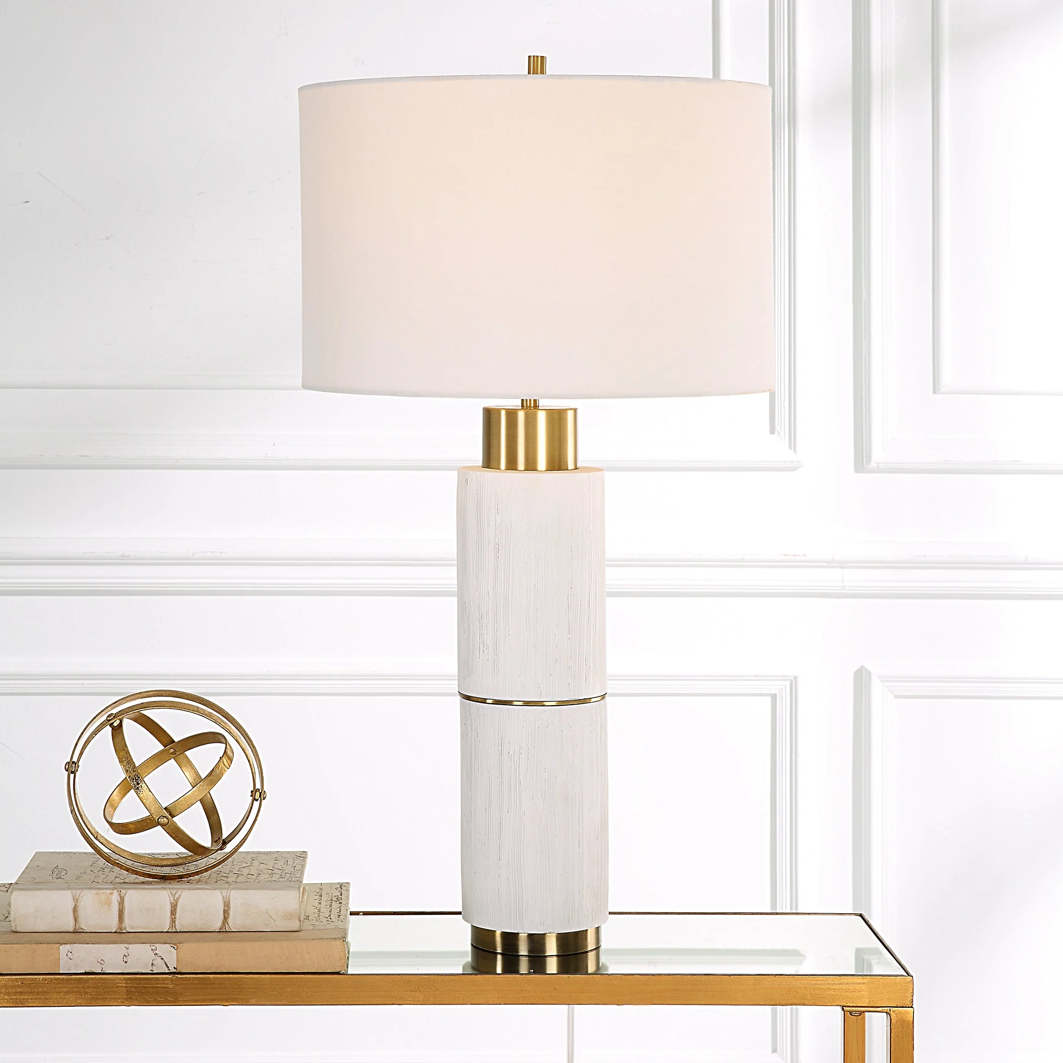 Uttermost Ruse Whitewashed Table Lamp - Image 2