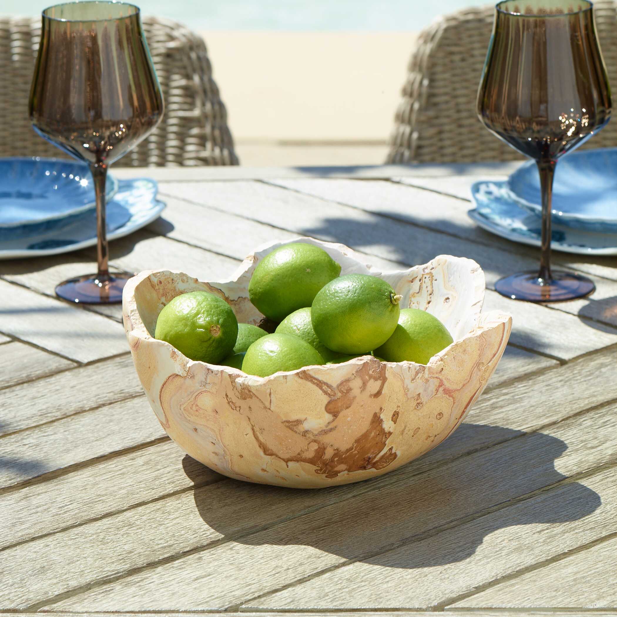 Uttermost Sahara Bloom Indoor-Outdoor Stone Bowl - Image 4
