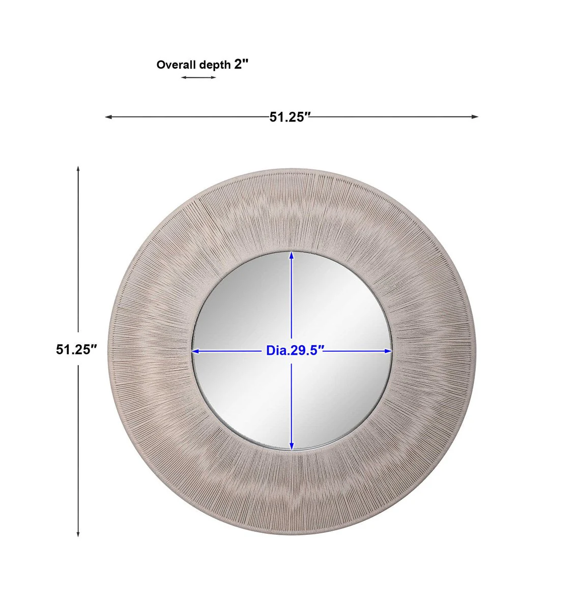 Uttermost Sailor's Knot Round Mirror - Image 11