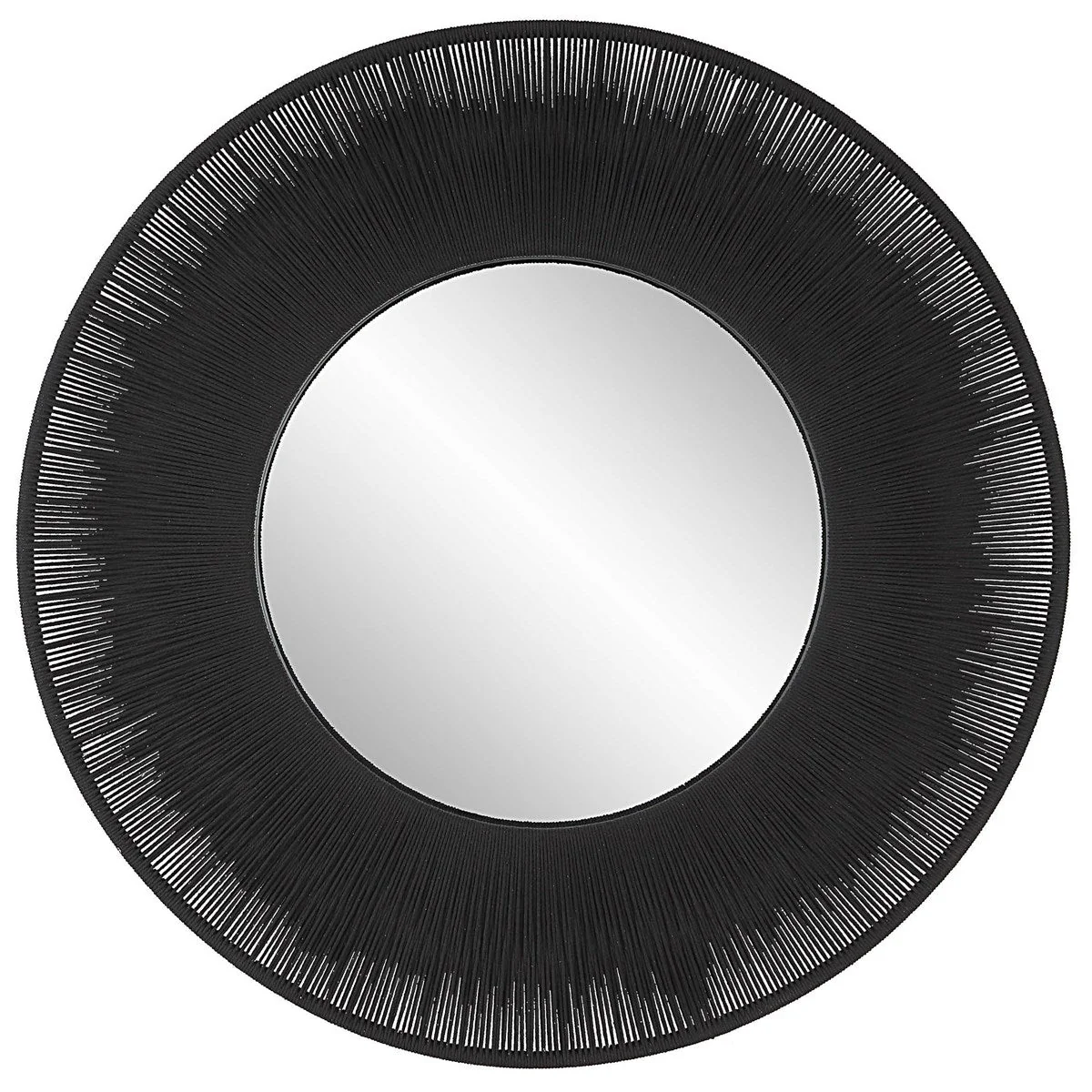 Uttermost Sailor's Knot Round Mirror - Black - Image 2