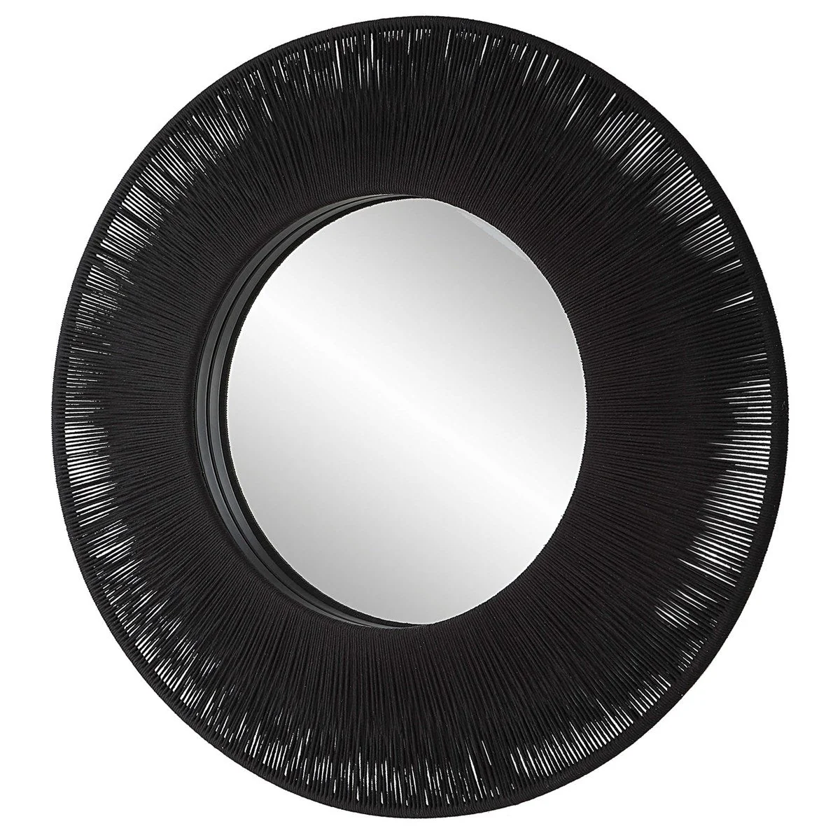 Uttermost Sailor's Knot Round Mirror - Black - Image 4