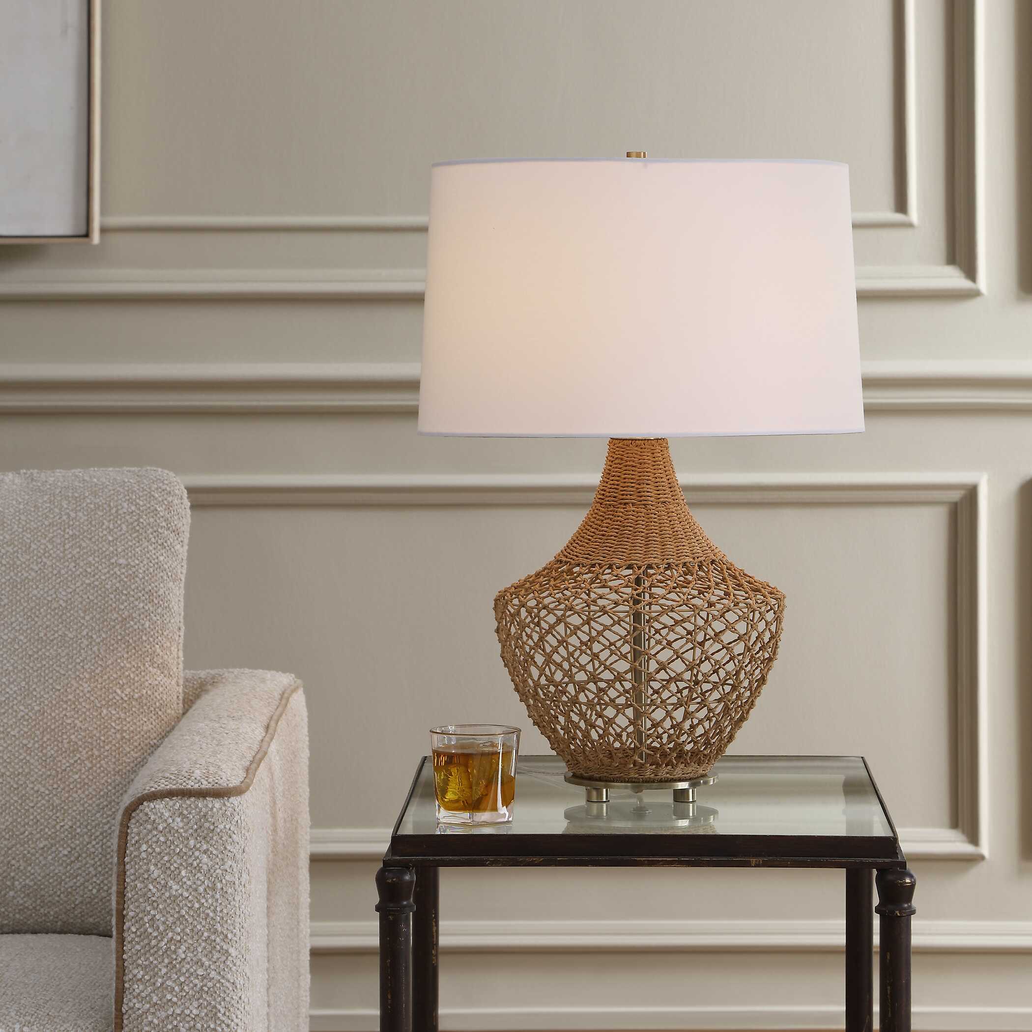 Uttermost Samori Rattan Table Lamp - Image 2