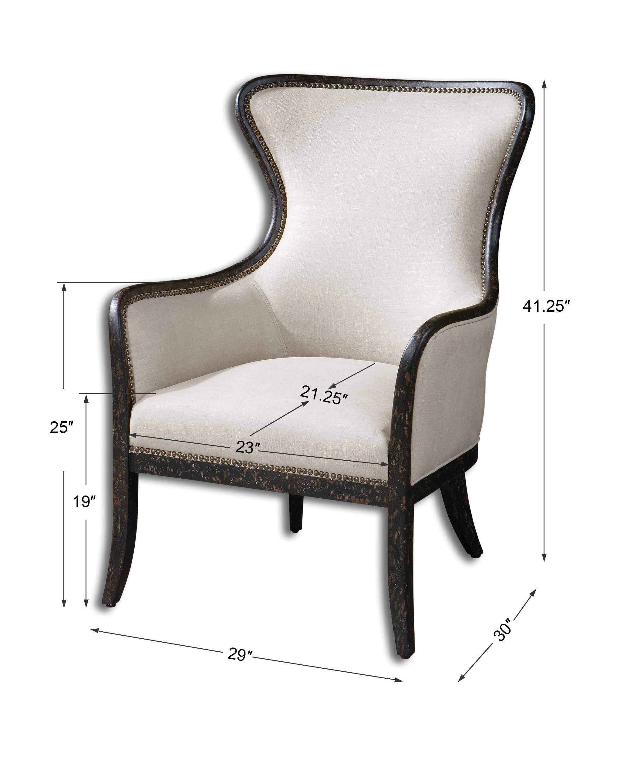 Uttermost Sandy Wing Chair - Image 7