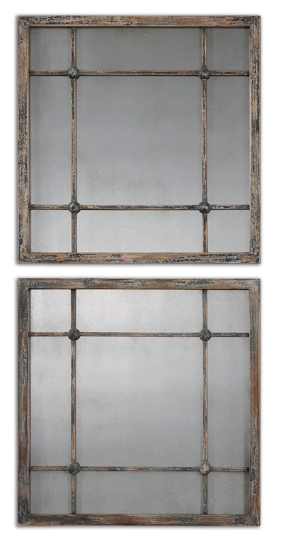 Uttermost Saragano Square Mirrors, S/2 - Image 2