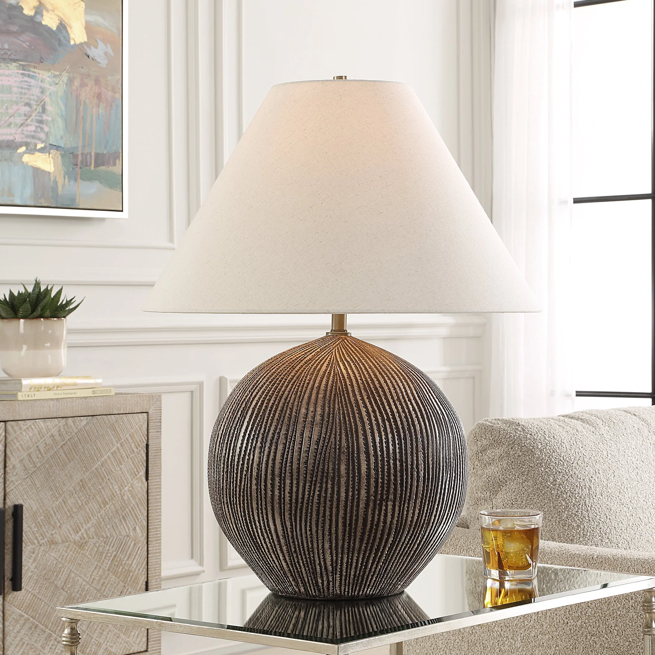 Uttermost Sayre Dark Brown Table Lamp - Image 2