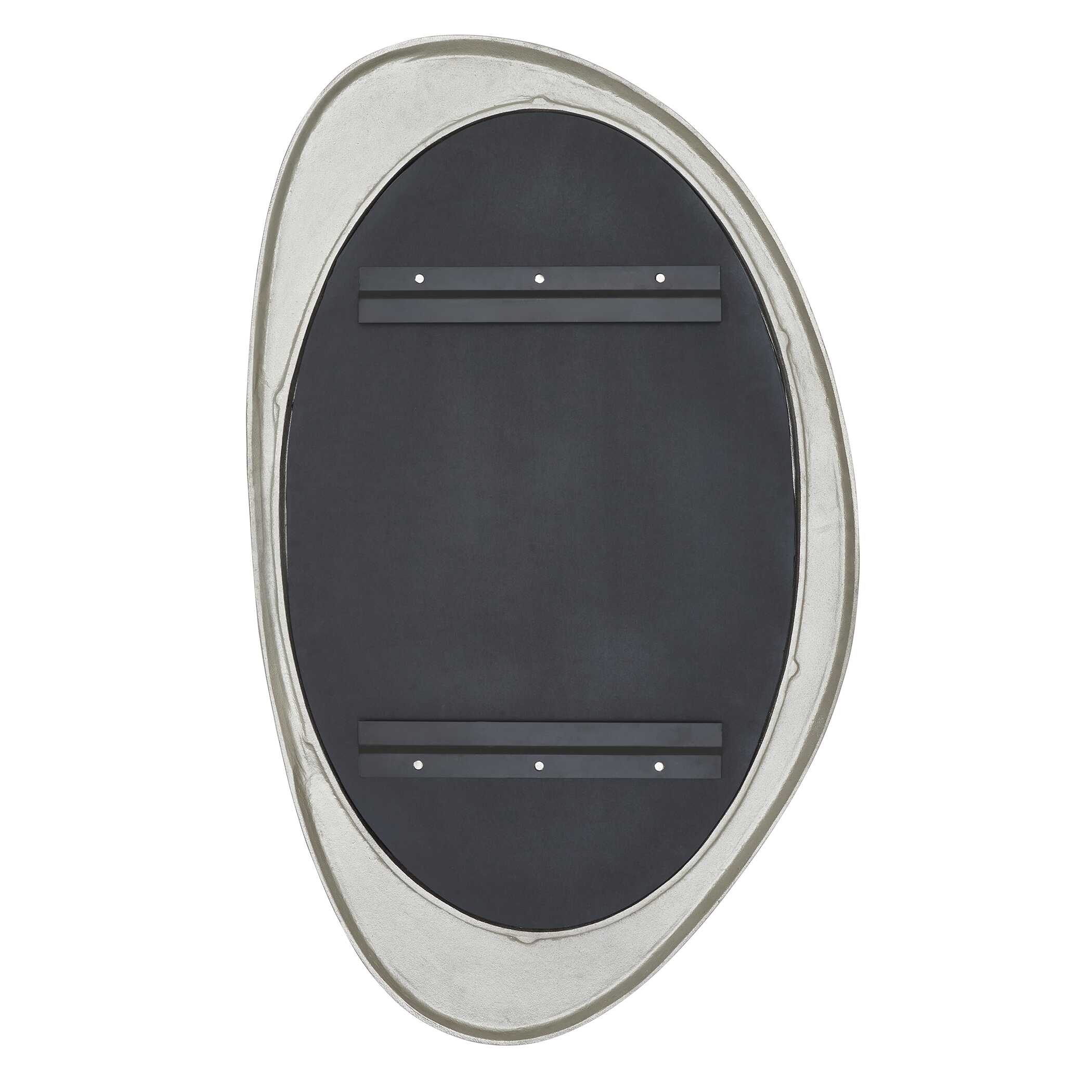 Uttermost Schiller Oval Antique Nickel Mirror - Image 5