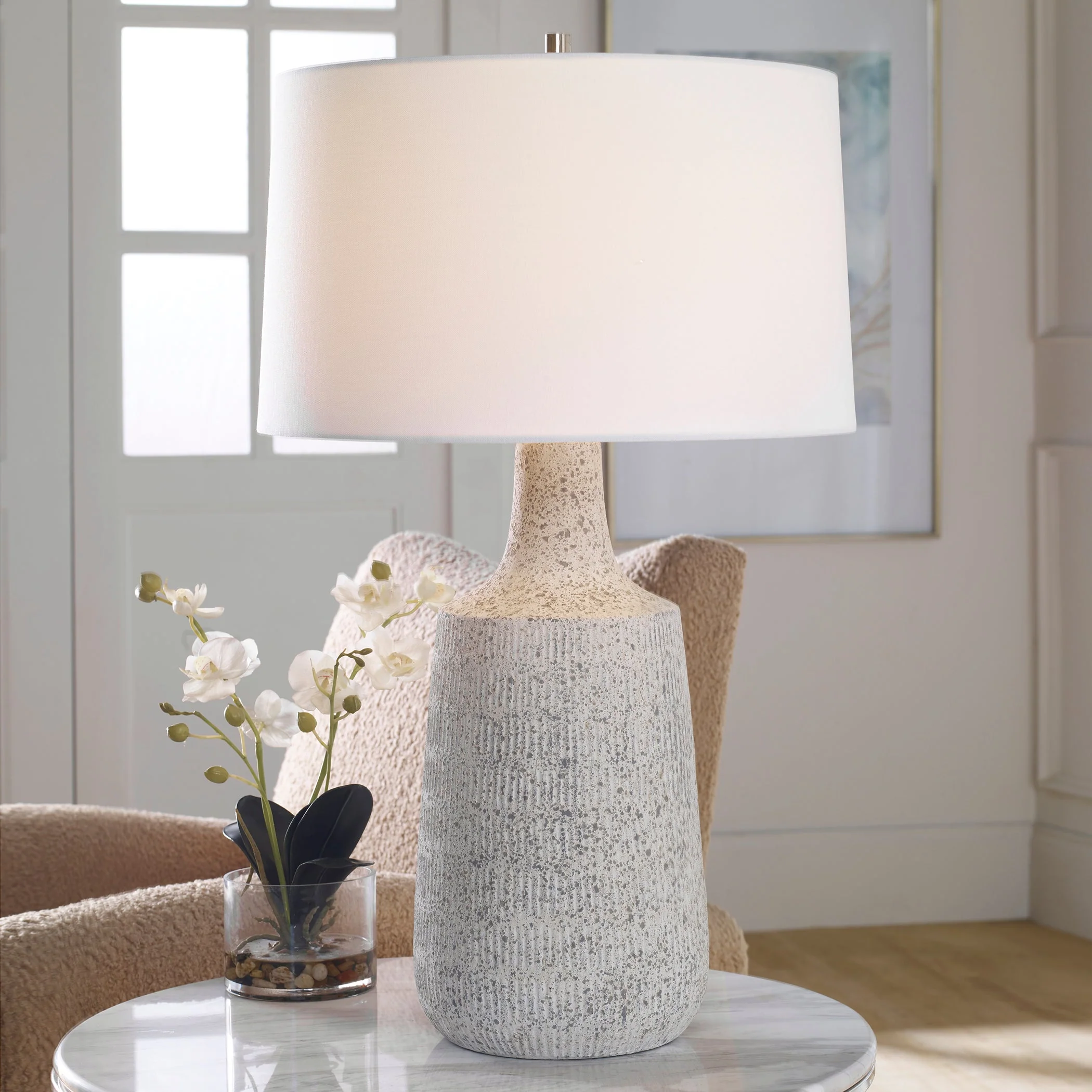 Uttermost Scouts White Table Lamp - Image 2