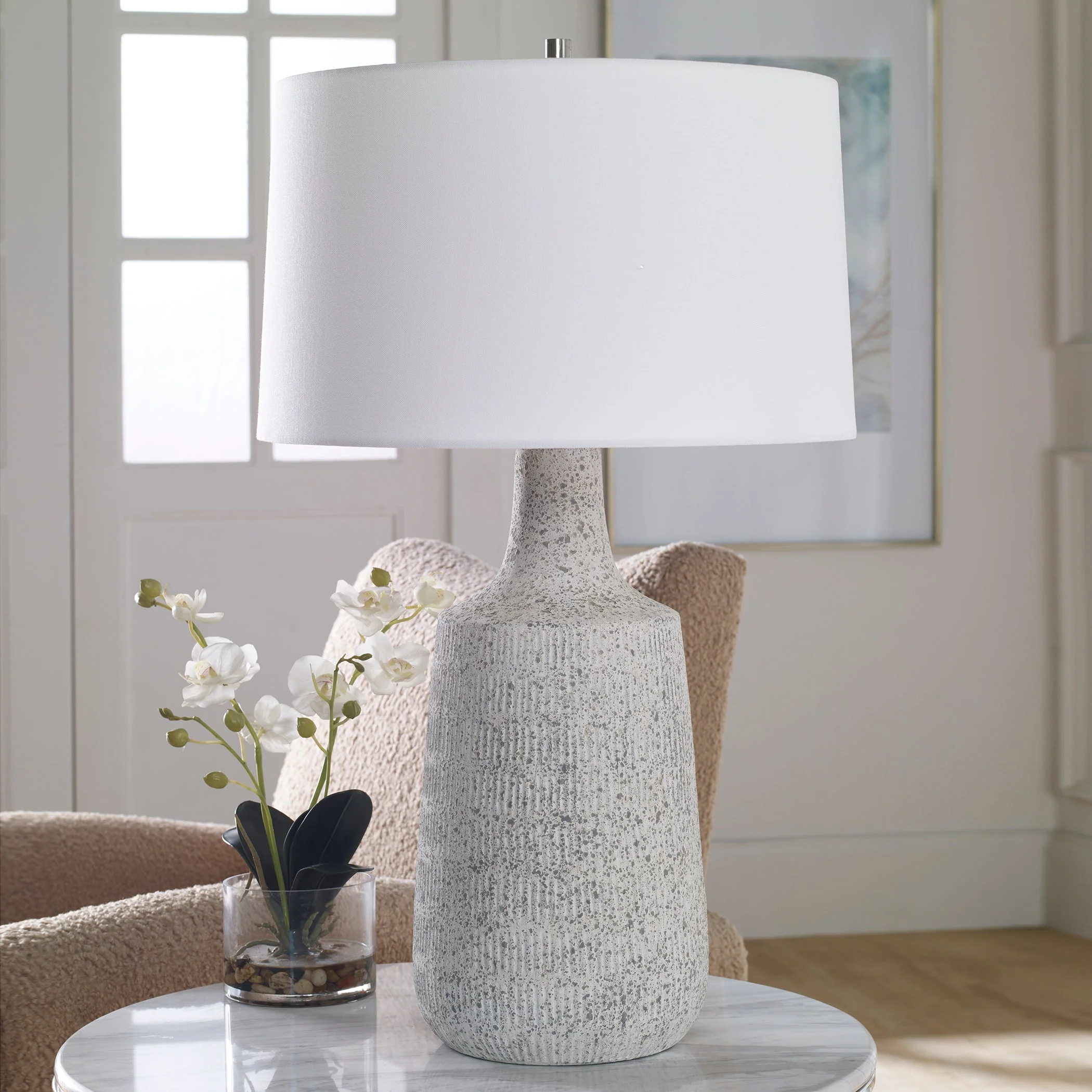 Uttermost Scouts White Table Lamp - Image 3