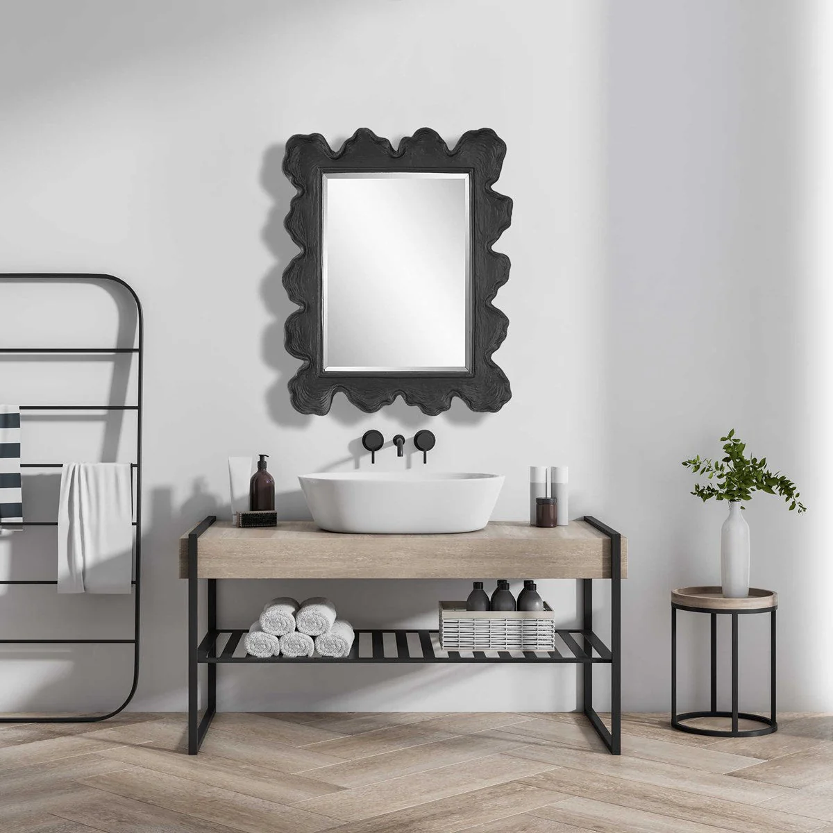 Uttermost Sea Coral Black Mirror - Image 3