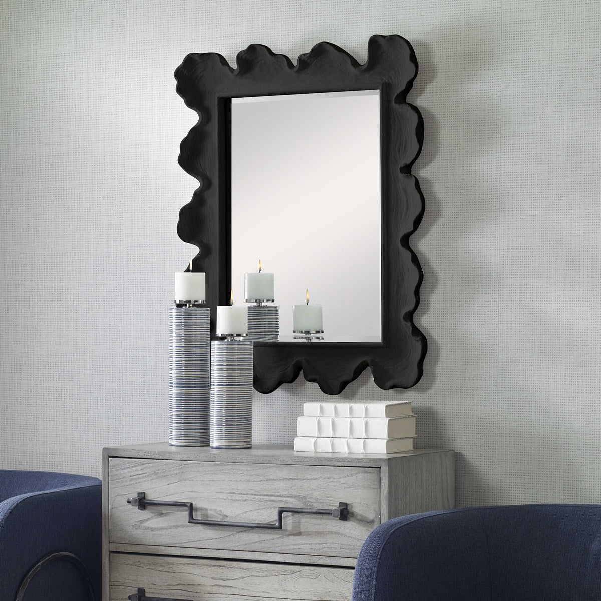 Uttermost Sea Coral Black Mirror - Image 4