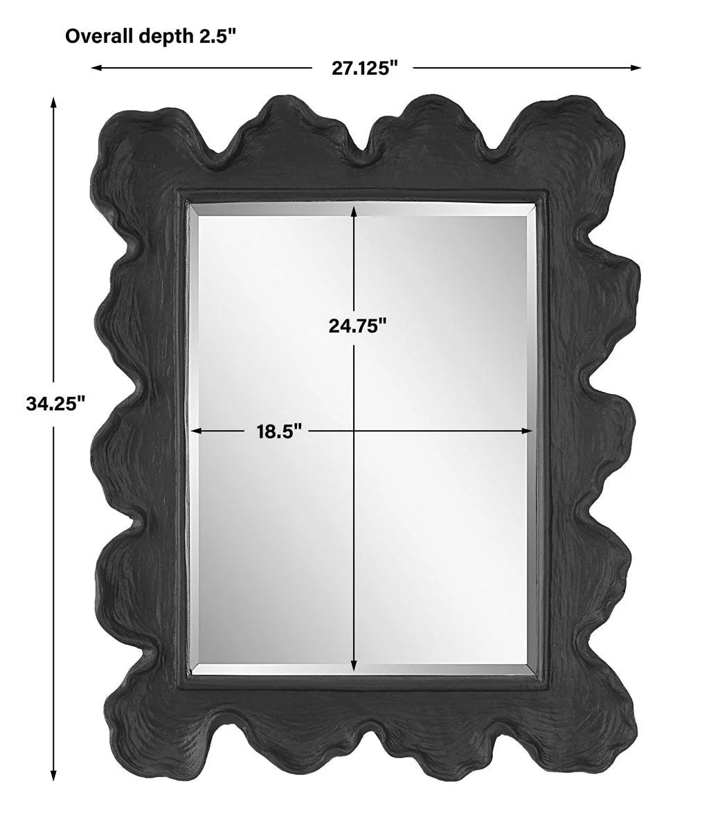 Uttermost Sea Coral Black Mirror - Image 7
